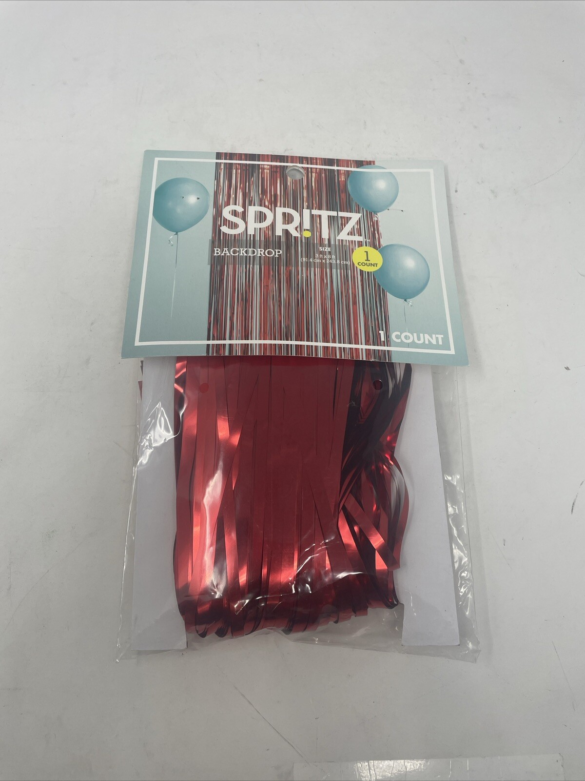 Fringe Backdrop Teal Spritz 3′ x 8′ ft. Fun Party Event Decor Free Shipping