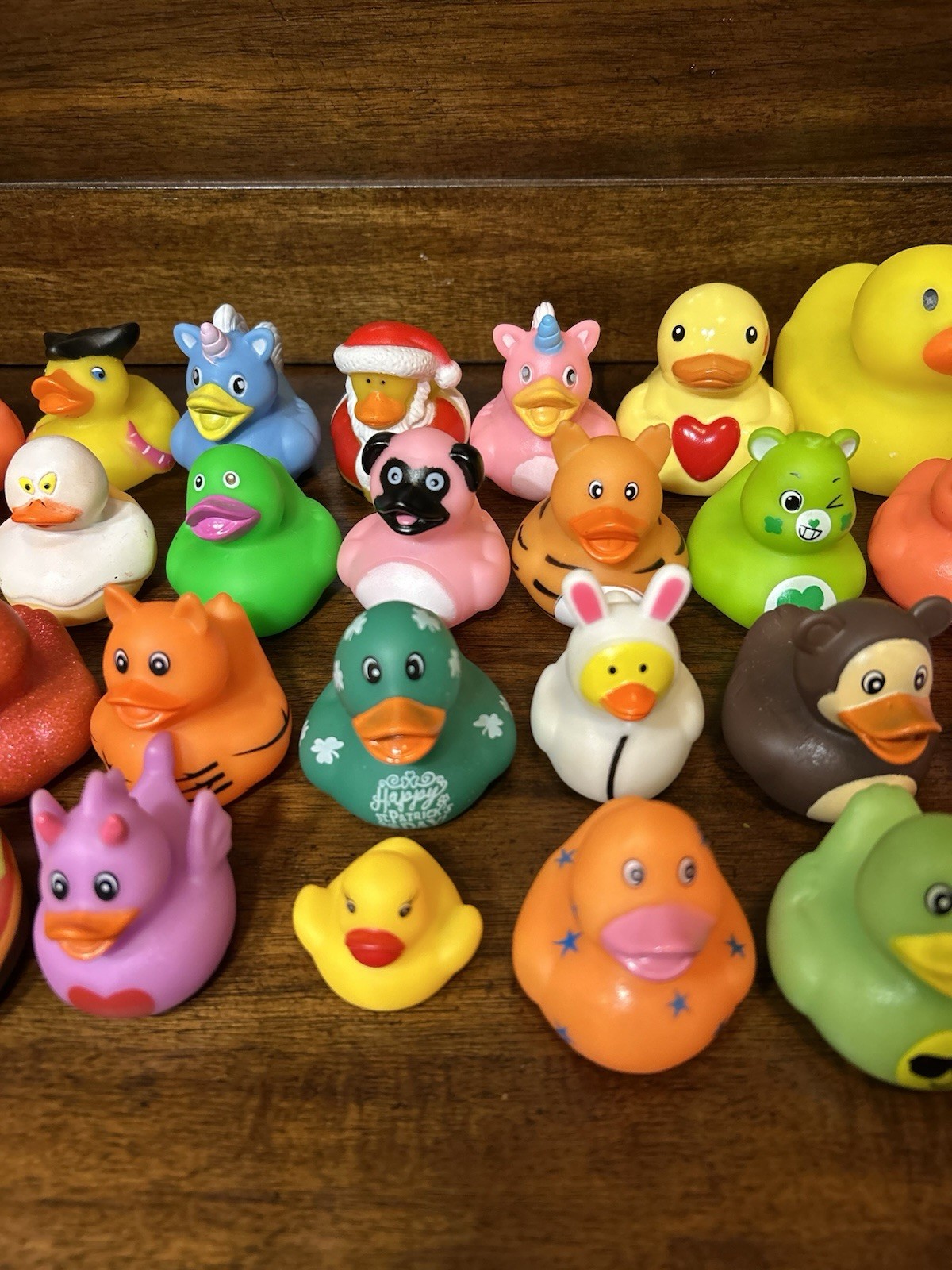 Lot of 28 Rubber Ducks Assorted Costumes Themes Holidays Jeep Bath Floaters 1+”
