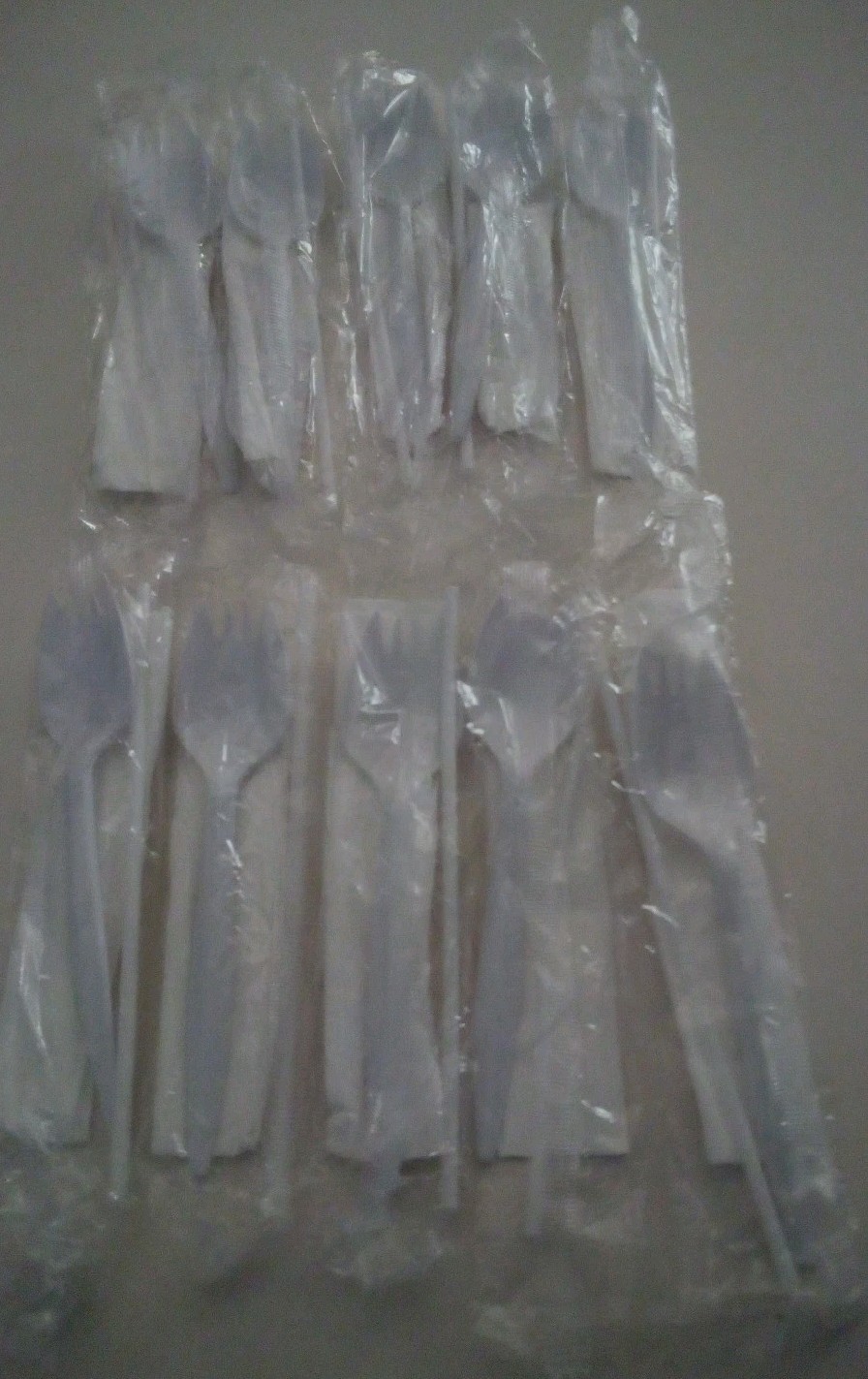 10 White Plastic Sporks For Any Occasion, Perfect For Children And Adults