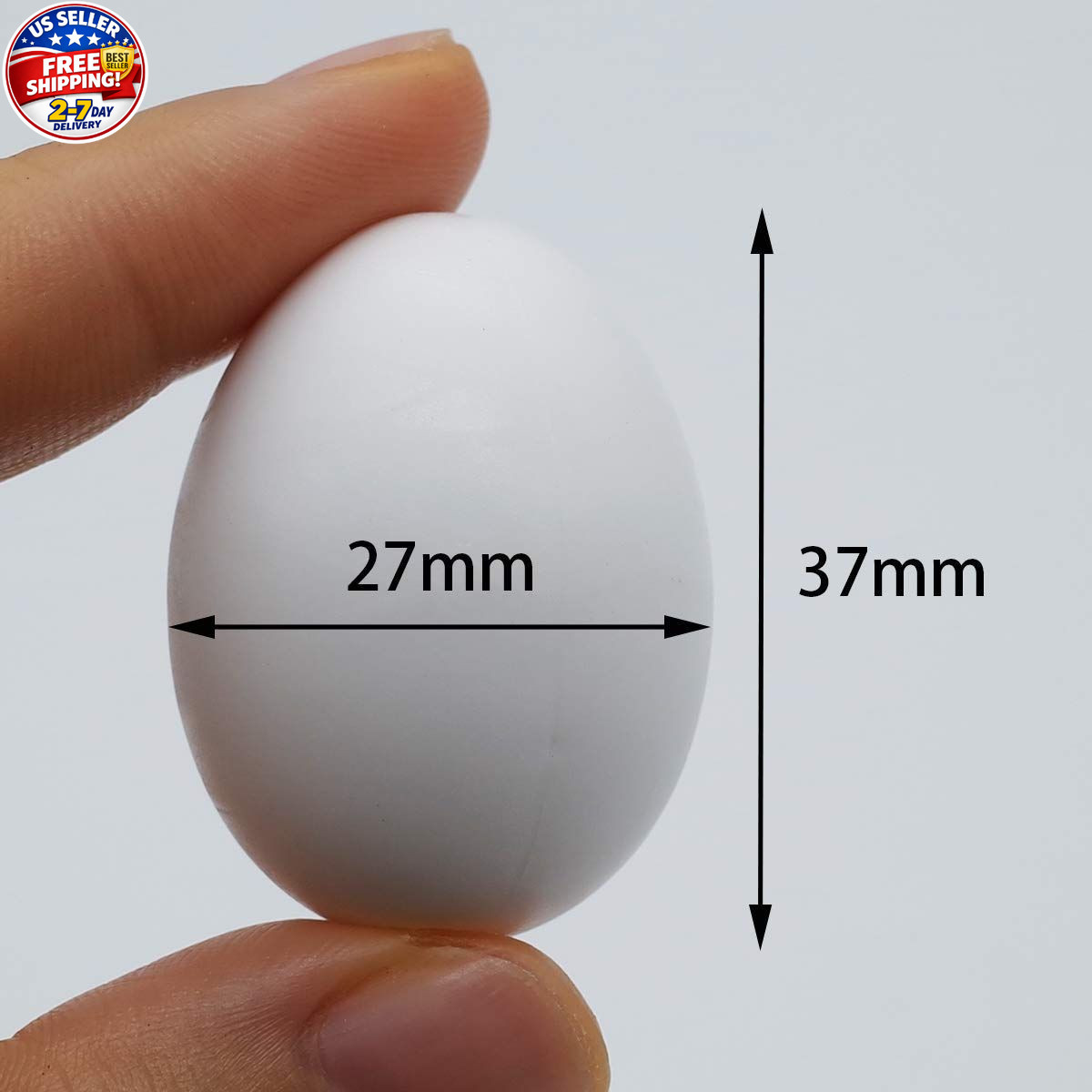 5 Pcs Hatching Eggs for Parrots Macaws Cockatoos and Eclectus – 37mm x 27mm