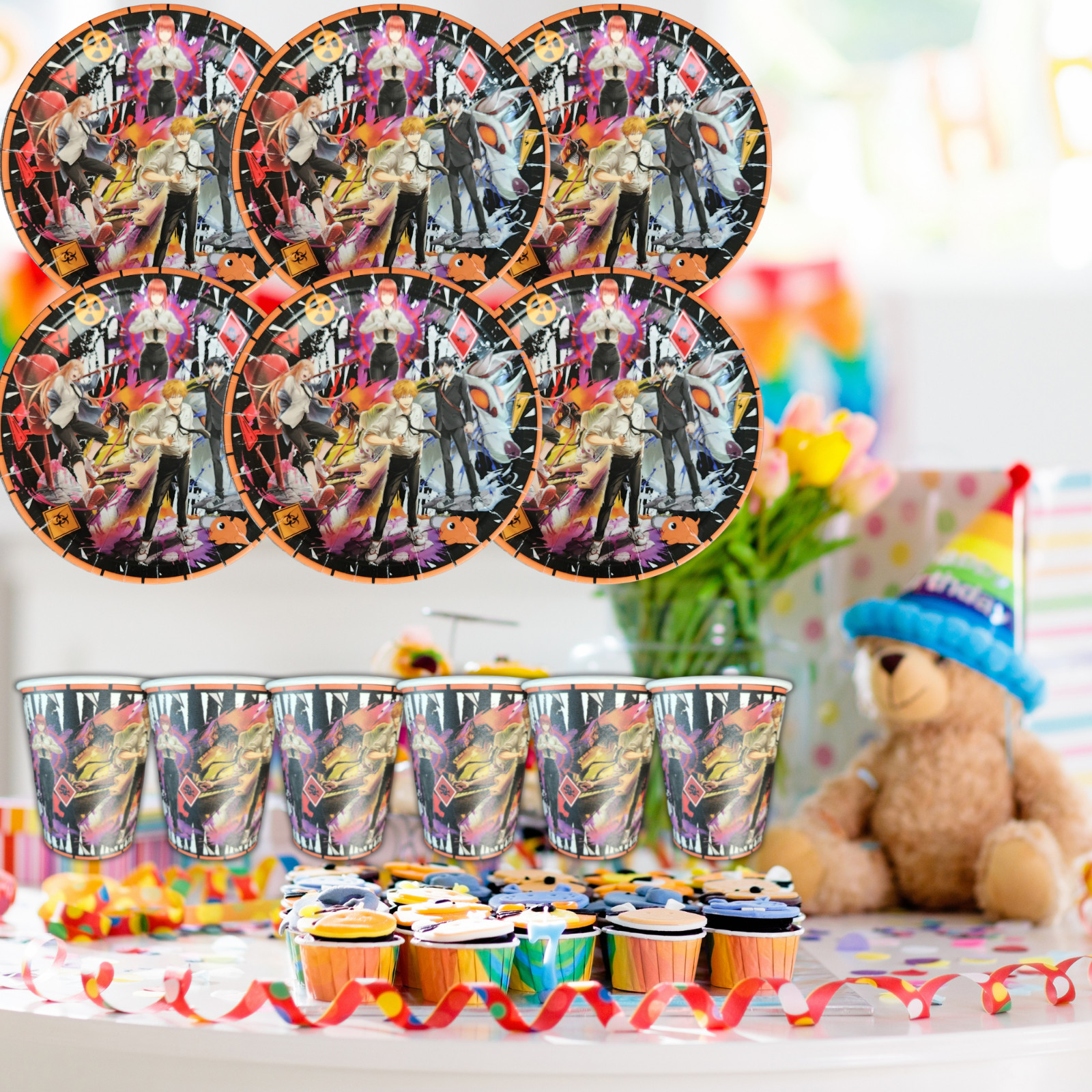 CHAINSAW MAN birthday party supplies favor centerpiece decoration event theme