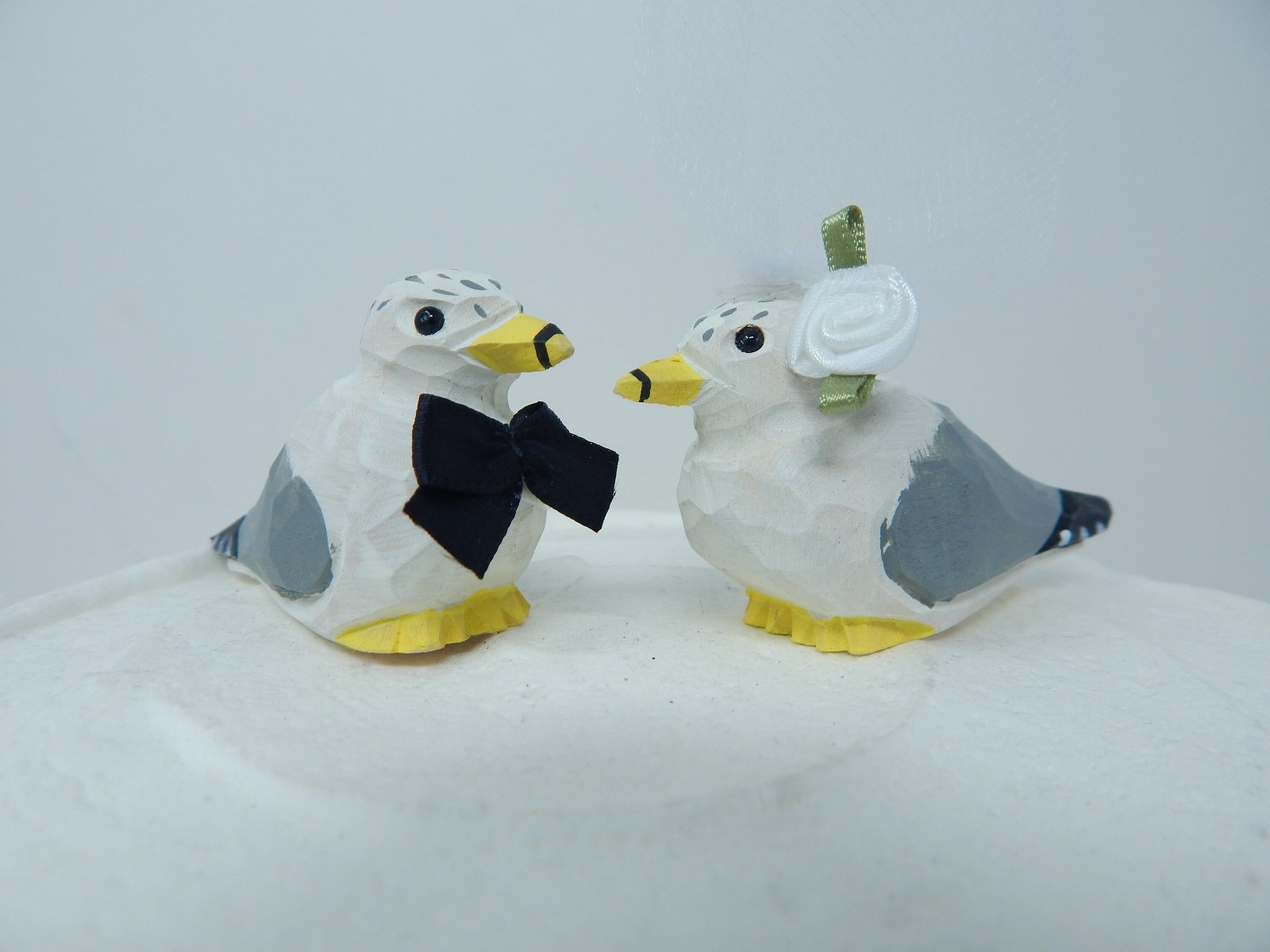 Seagull Wedding Cake Topper Love Birds Albatross Bride Groom Engagement Annivers