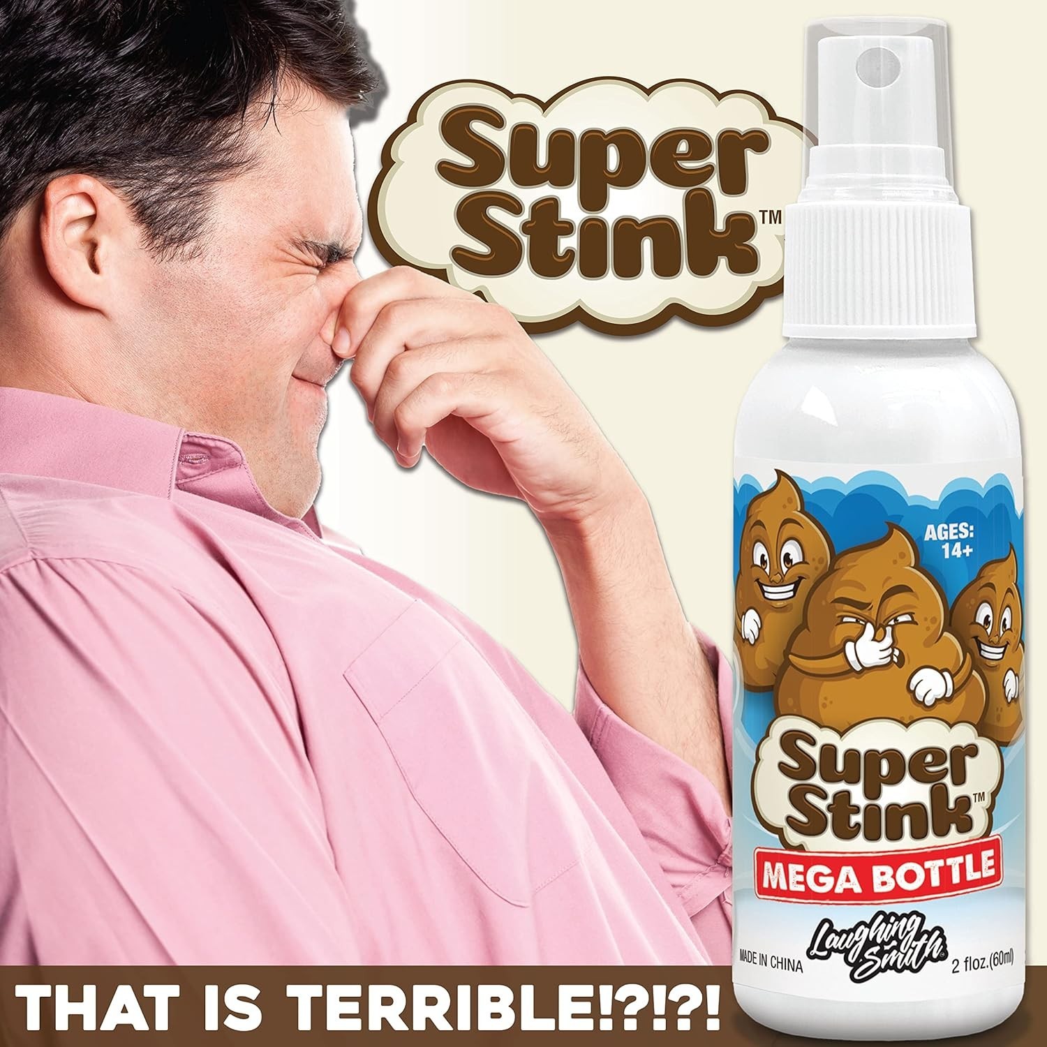 SUPER STINK (Mega Size 60Ml) – Fart Spray – ‘Insanely Strong’ Extra Potent Stink