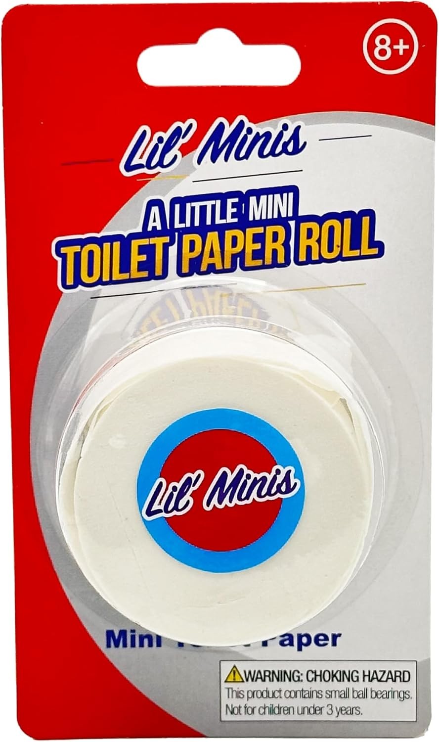 MINI TINY Toilet Paper Roll – Funny Novelty GaG Bathroom Party Evil Joke