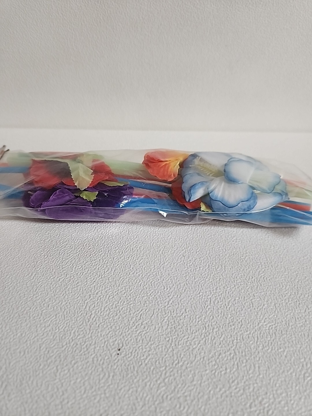 Tropical Flower Straws Party Summer Fun 12 Pc Multi-Color Oriental Trading Luau
