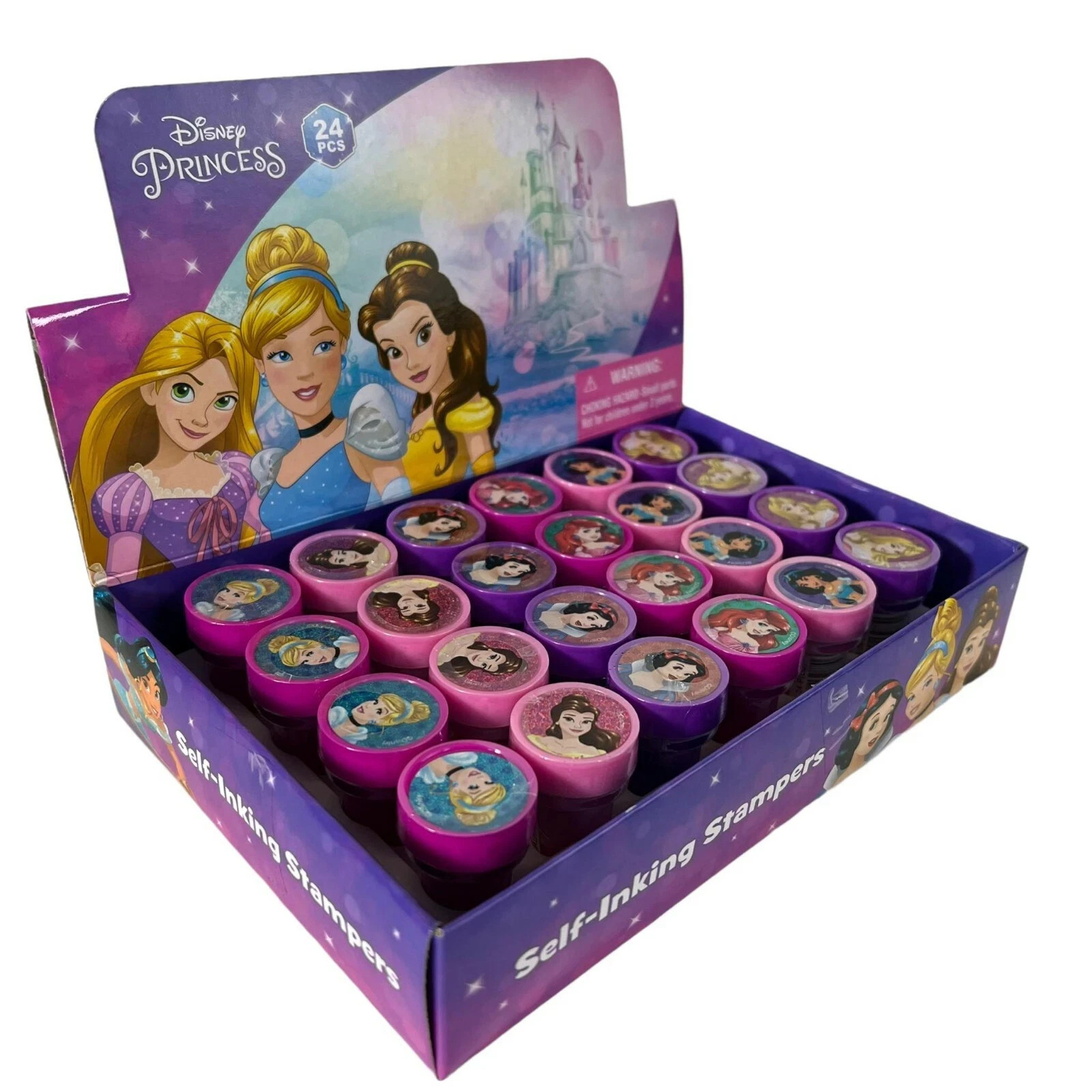 24pc Disney Princess Small Boxed Stamps self-ink toy Party Favors Party Supply