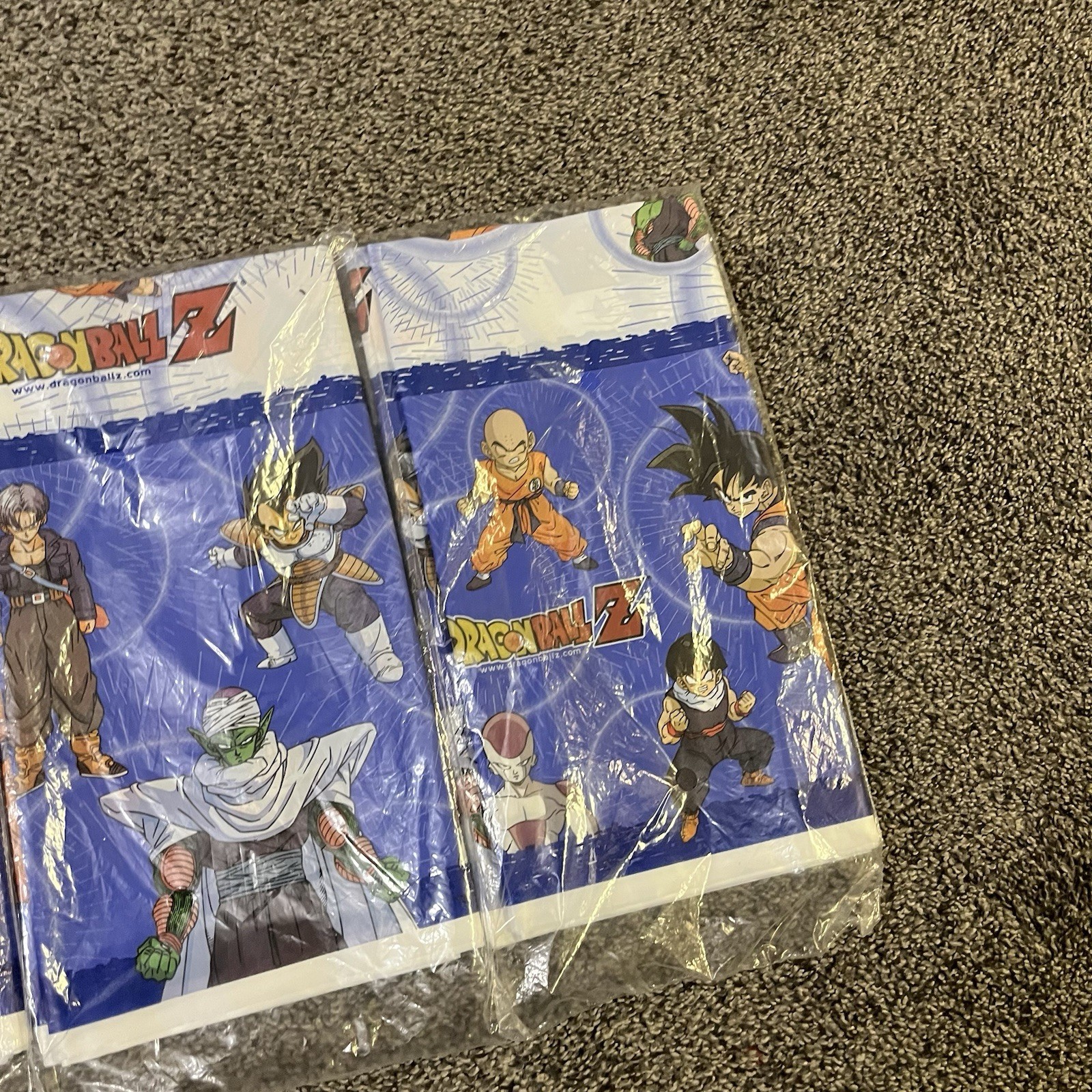Lot 3 Dragon Ball Z Tablecover Party Decoration Goku Birthday Supplies NOS 1999