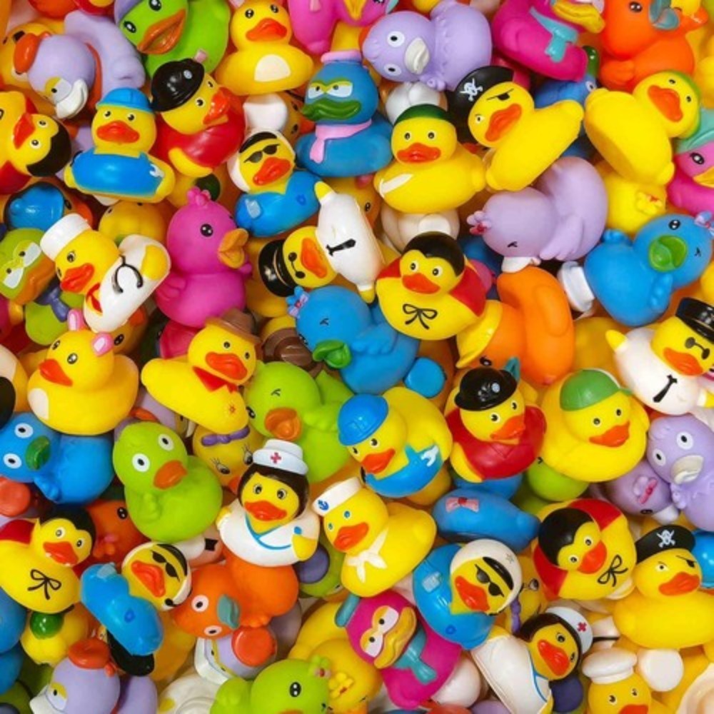 50 PCS Jeep Rubber Ducks in Bulk Assorted Duckies for Ducking Cruise Ducks Small