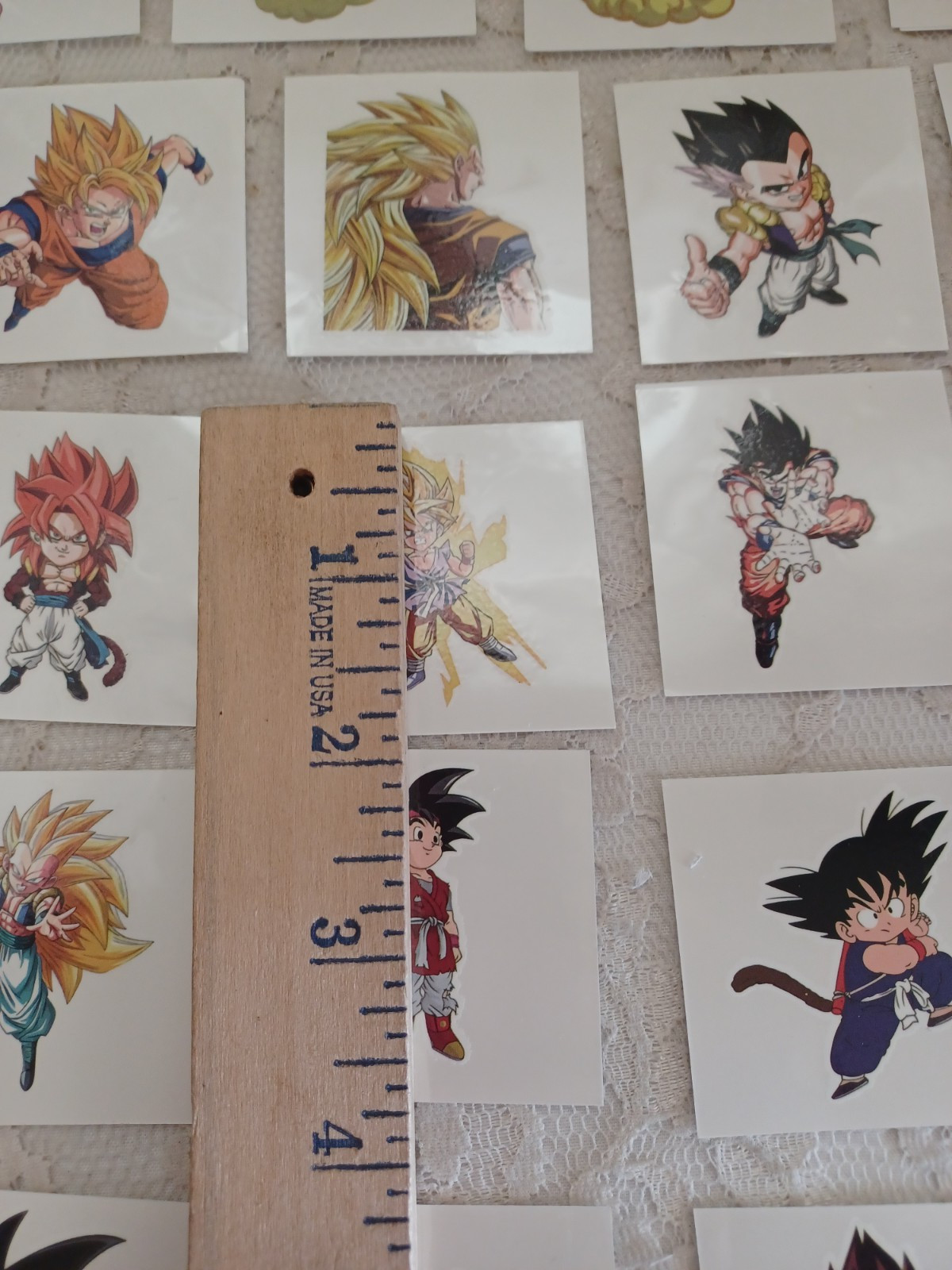 40 Ct. DRAGON BALL Temporary Tattoos Gaming Boys Birthday Party Bag Treats Gifts