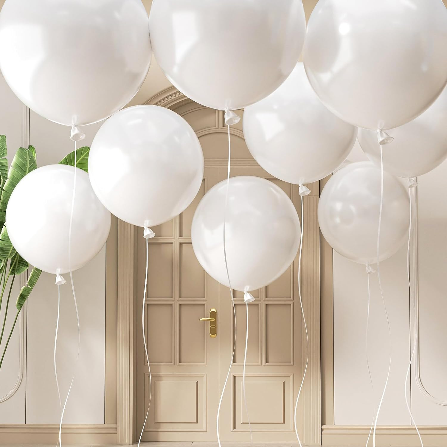 20 Large White Balloons, 24 Inch Jumbo Thick Giant Heavy Duty Balloons for Birth