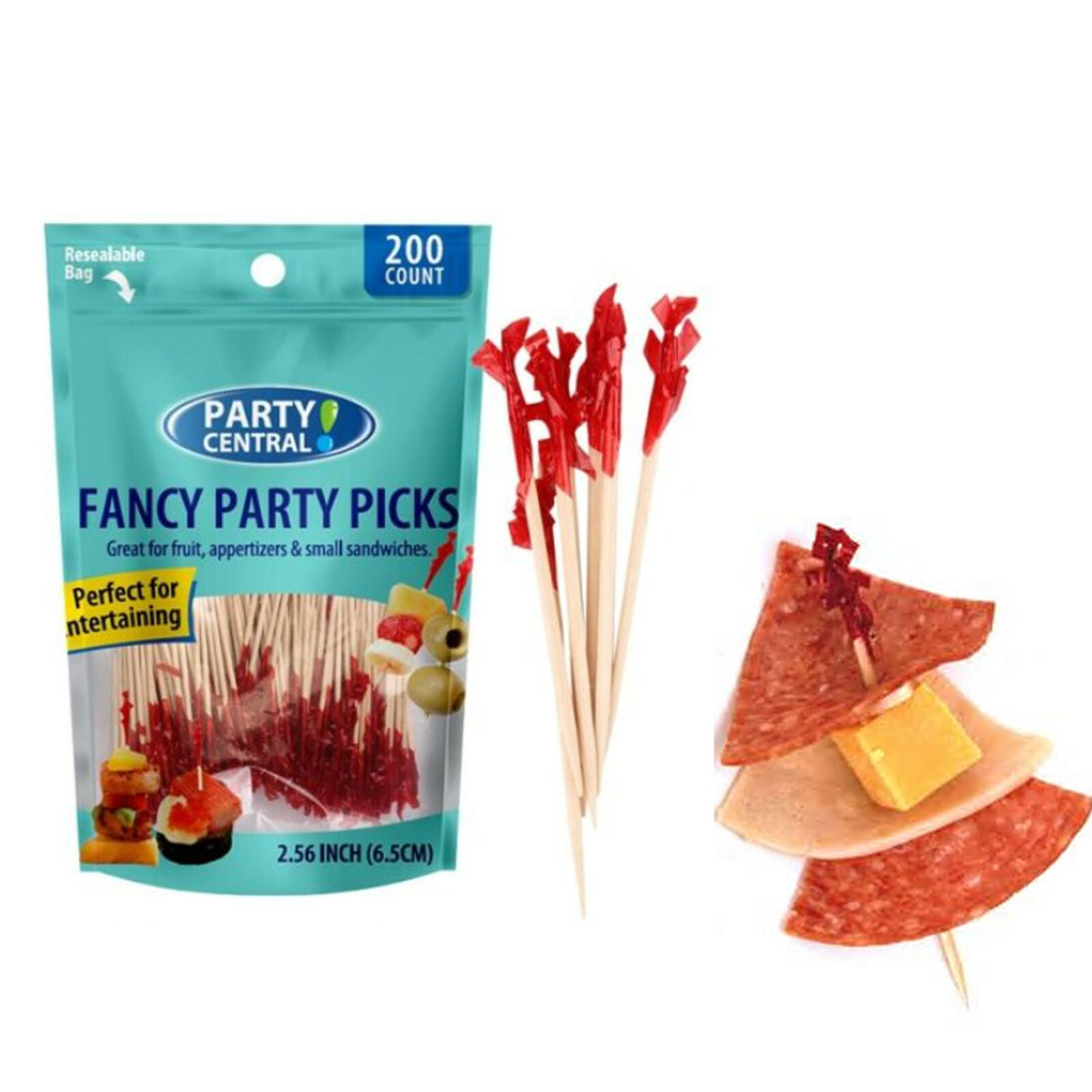 600 Count Cocktail Picks Toothpicks for Appetizers Fruit 2.56″ Fancy Party Picks