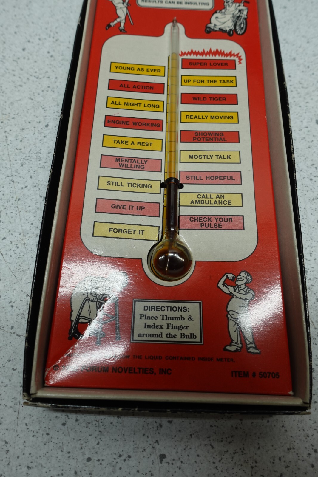Vintage “Over the Hill Sex Meter” Novelty Prank Gift 1992 Forum Novelties Inc