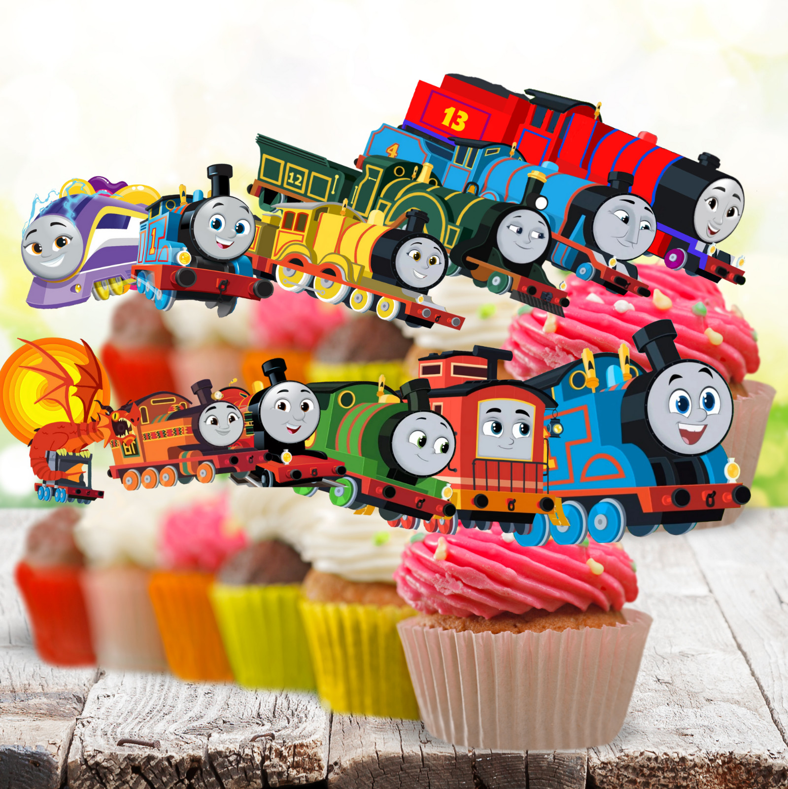 THOMAS TRAIN birthday party supplies favor centerpiece decoration event balloon