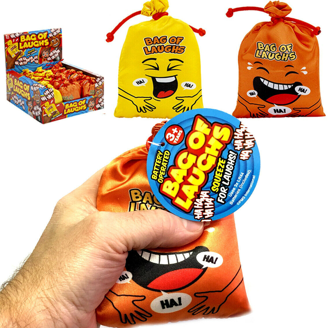BAG OF LAUGHS / FARTS NOISE NOVELTY GADGET TOY GIFT PARTY BAG STOCKING FILLERS