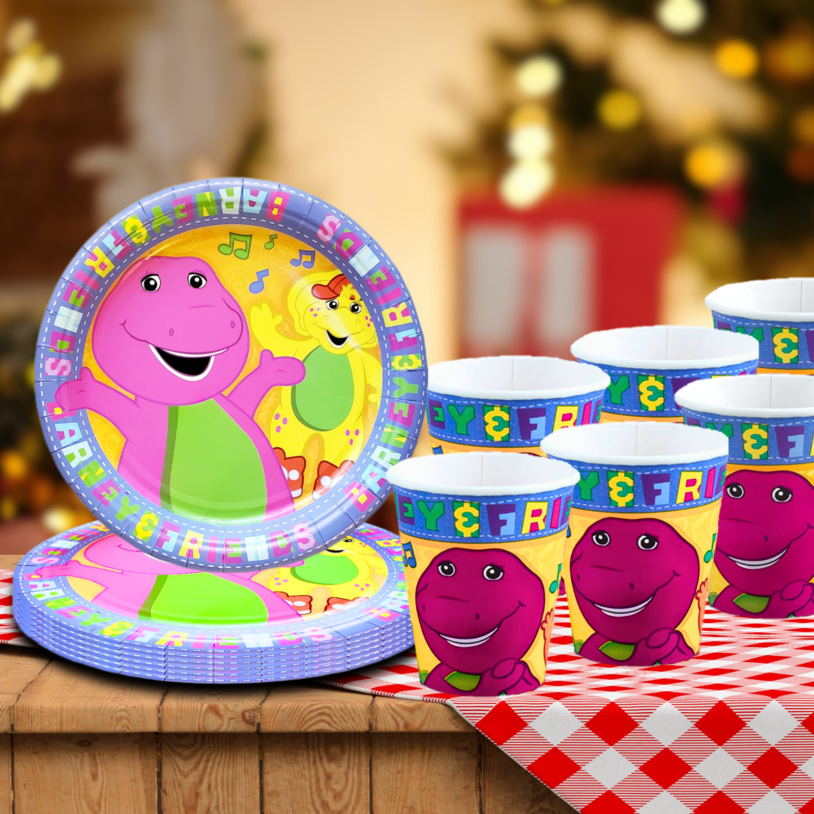 BARNEY cake birthday party decorations decor theme idea supplies BALLOON CUPCAKE