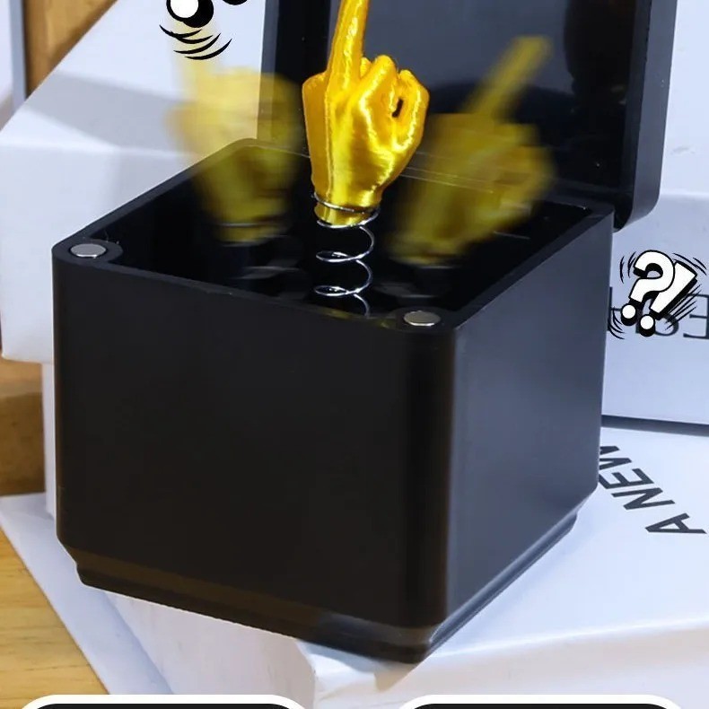 Funny Middle Finger Pop Up Box Prank Gift | Gag Toy for Adults & Friends
