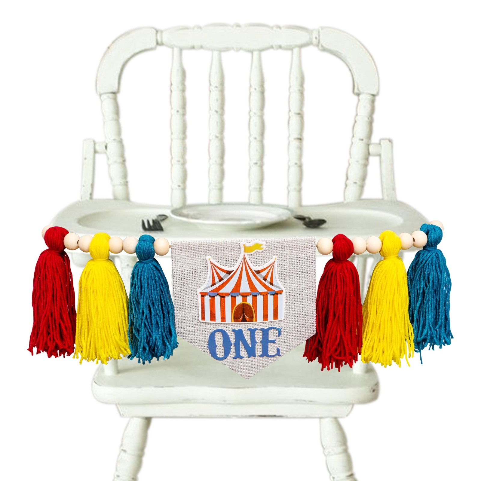 Carnival Circus First High Chair Banner
