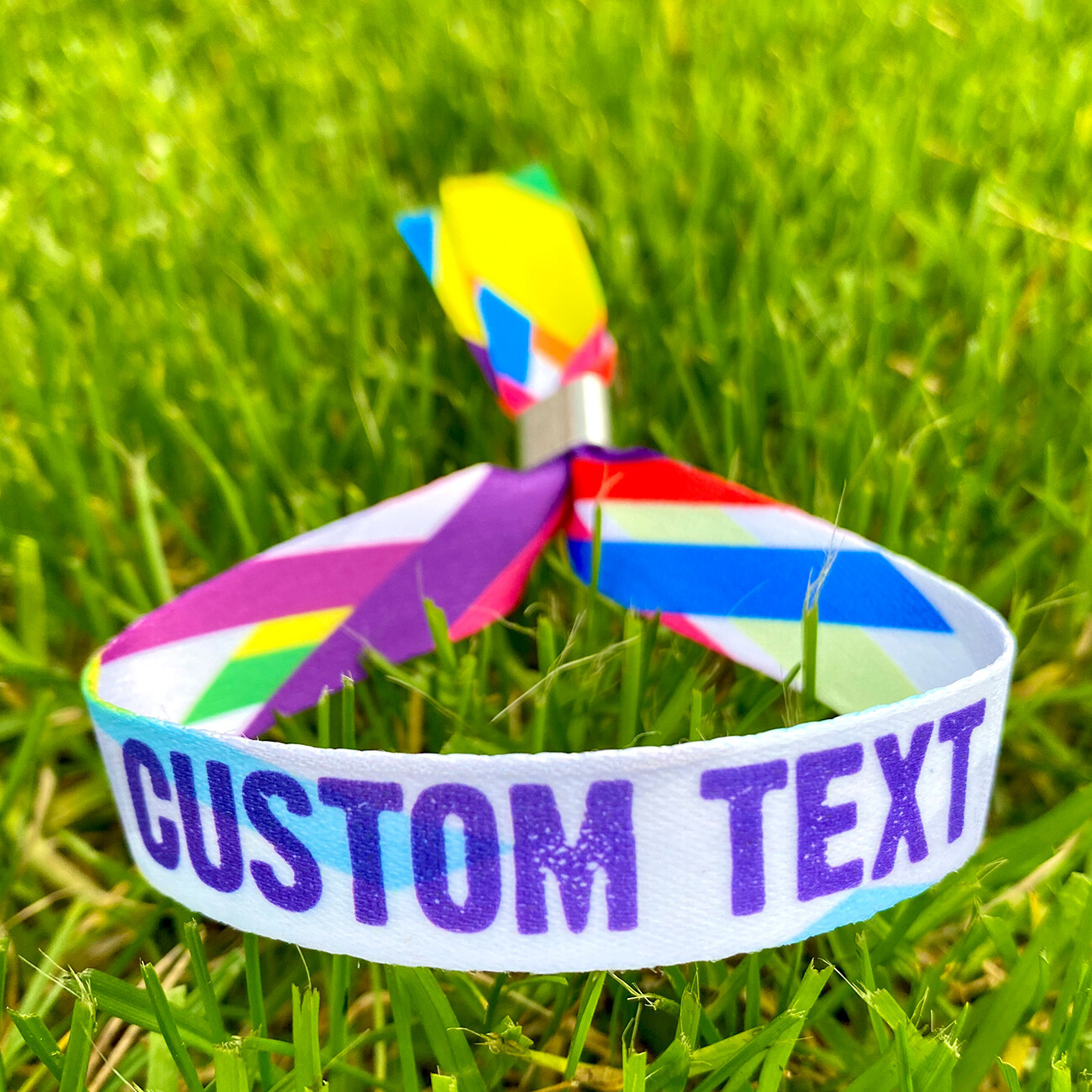 Personalised Party Event Wristbands – Customised Festival Fabric Wristbands