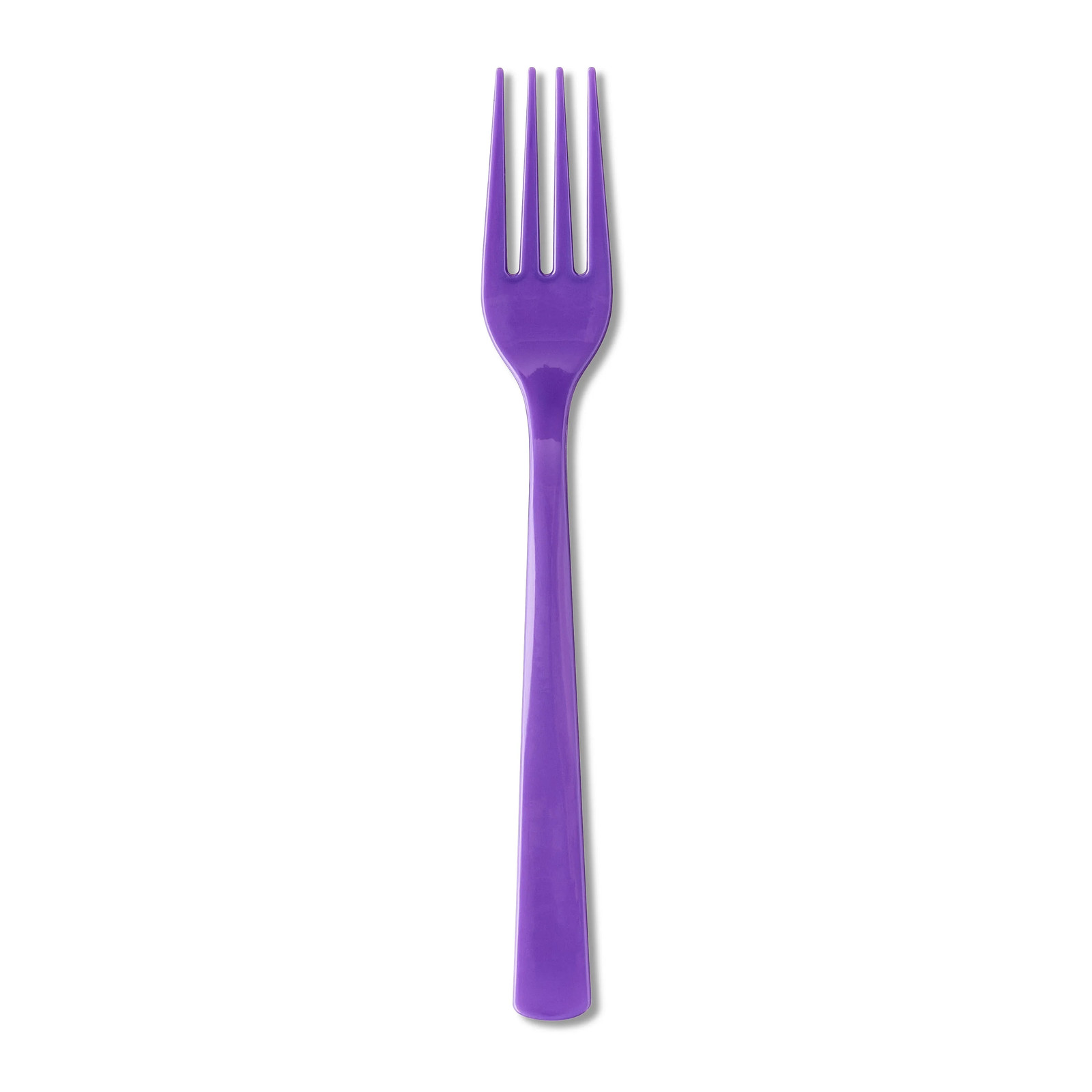 Plastic Disposable Forks, Purple, 24 Pieces, by