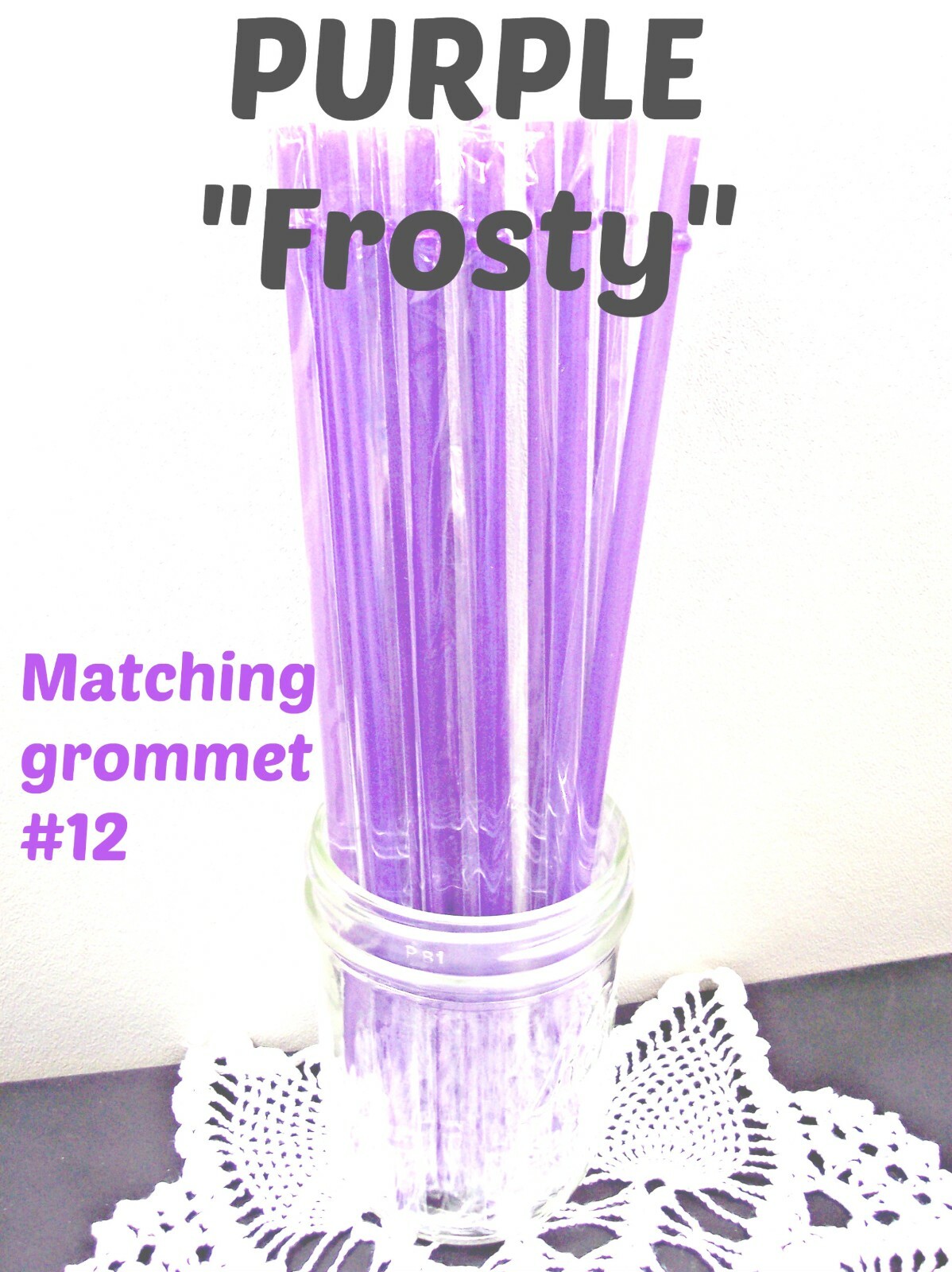 “FROSTY” STRAWS, 9/32″ X 9″ or 11″, Solid Frosty Colors, Reusable