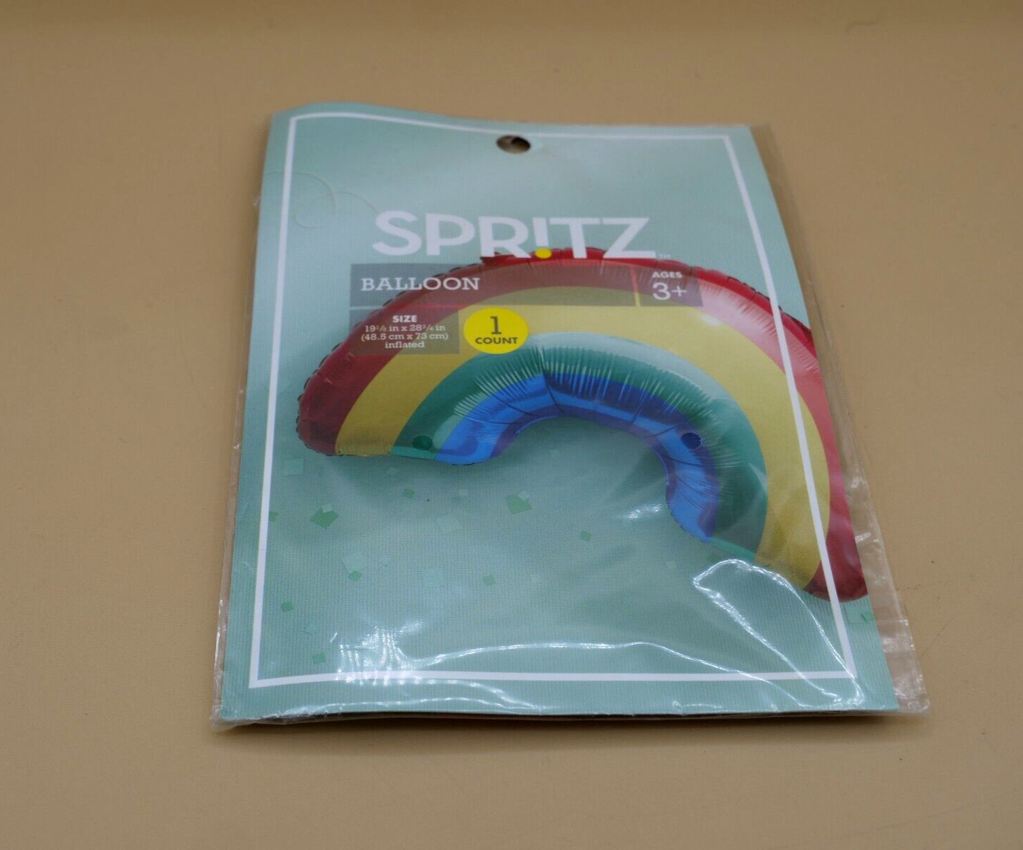 Spritz 1ct Party Decoration, 28inch Rainbow Foil Balloon New
