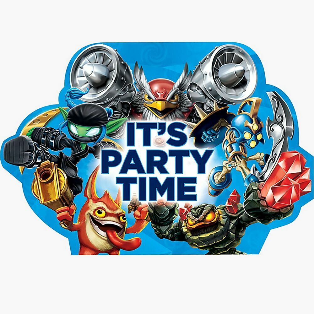 New Skylanders Birthday Party Supplies Tableware & Balloons Decorations