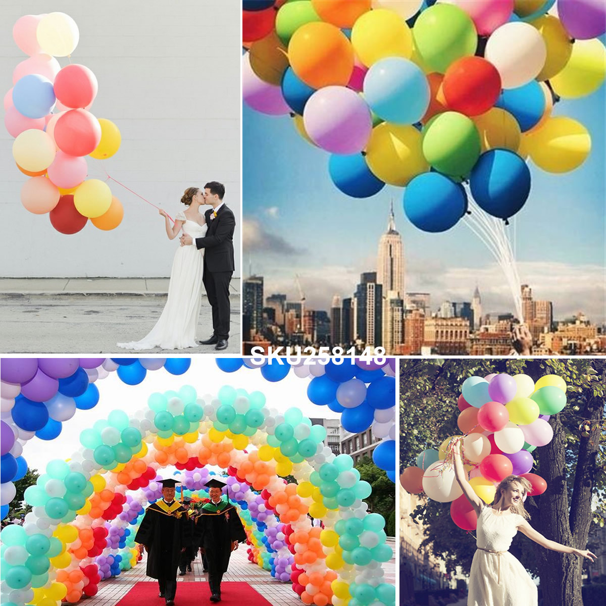 20x 12 inch Pearl Latex Colorful Thick Durable Wedding Party Birthday Balloons