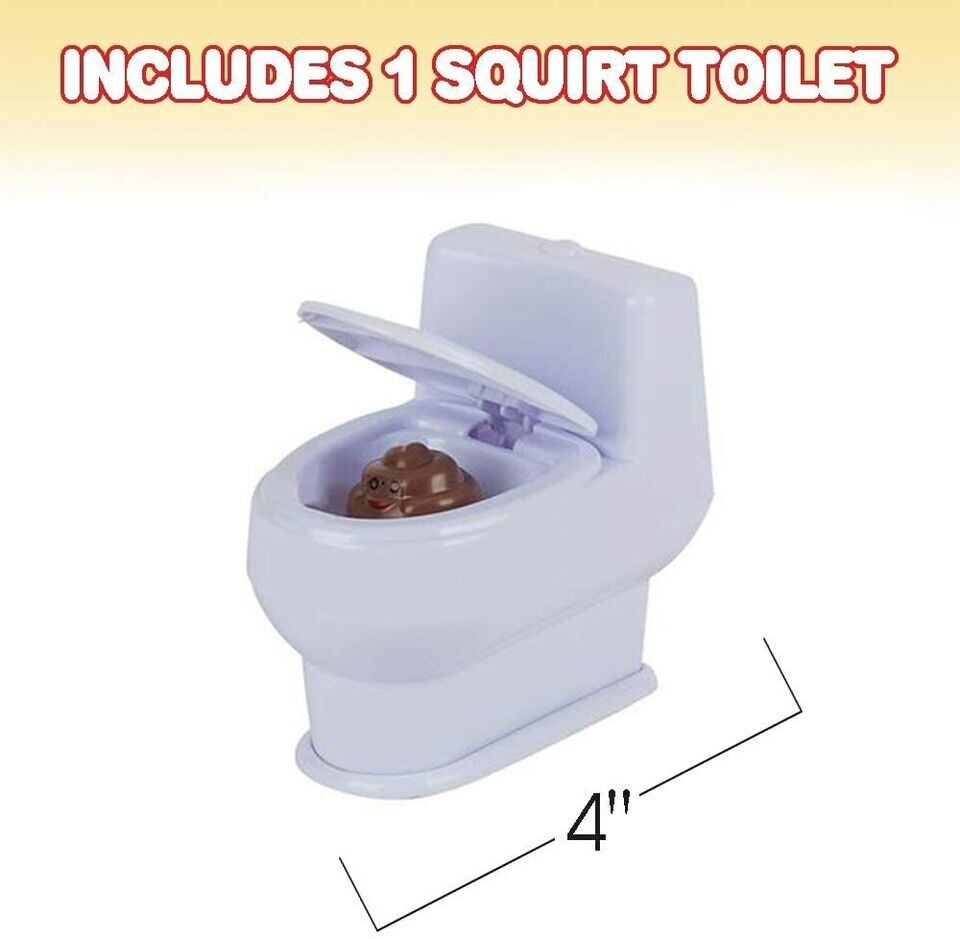 Squirt Toilet – Water Squirting Poop Classic Prank Novelty Gag Toy
