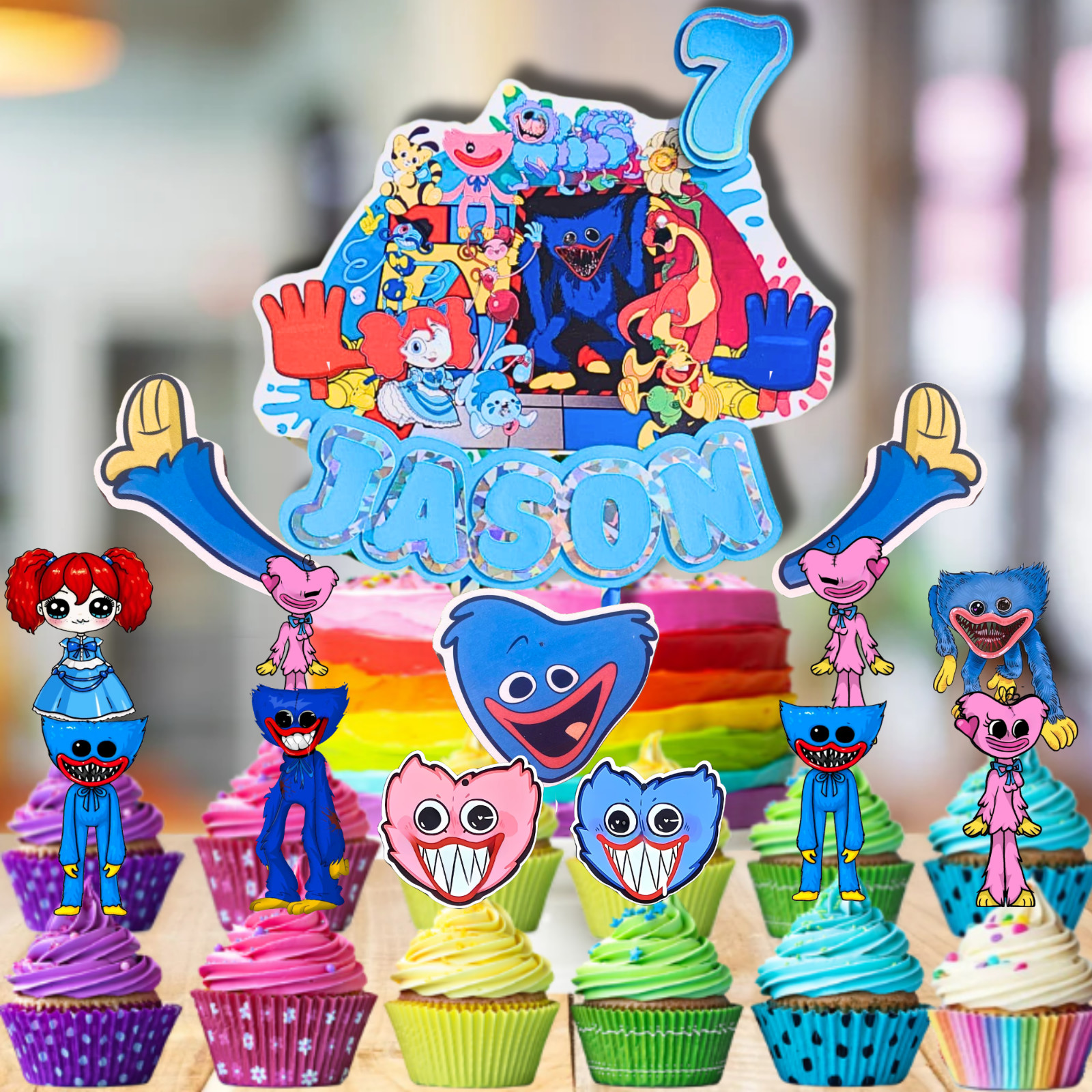 Hugggy Wugggy Party Supplies happy birthday centerpiece decoration cup plate