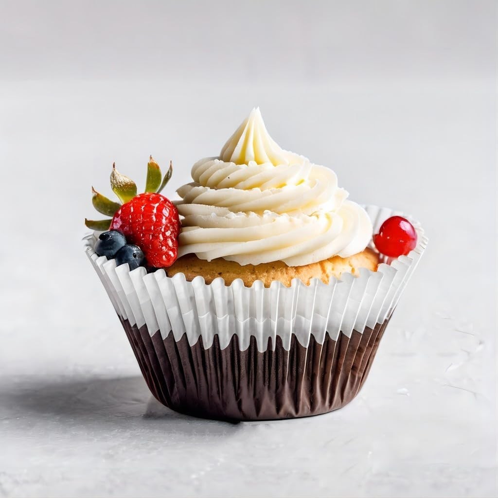 500pcs White Standard Cupcake Liners for Baking Cup, No Standard,
