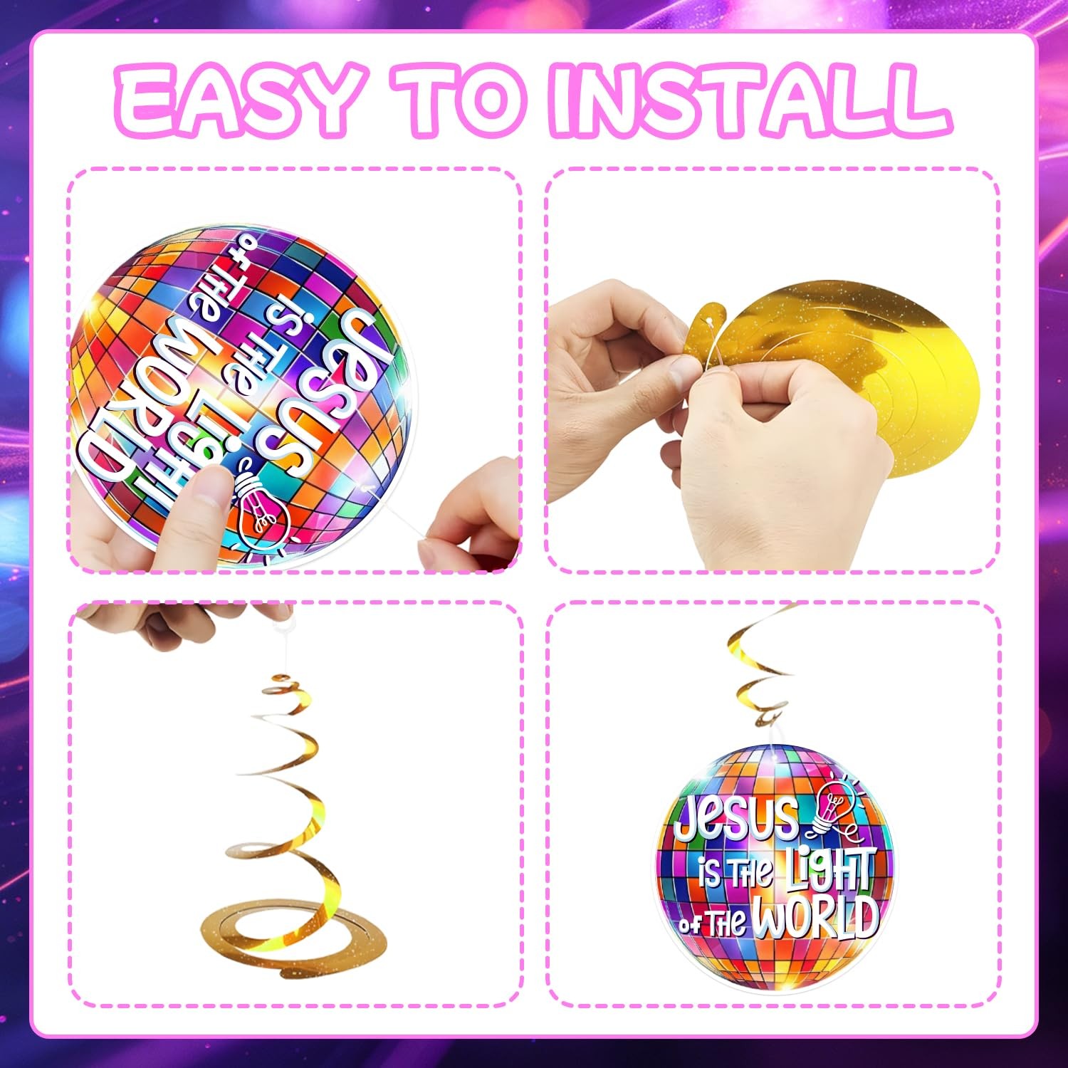 VBS 2026 Decorations Set 131Pcs Illumination Themed Party Supplies Include Ba…