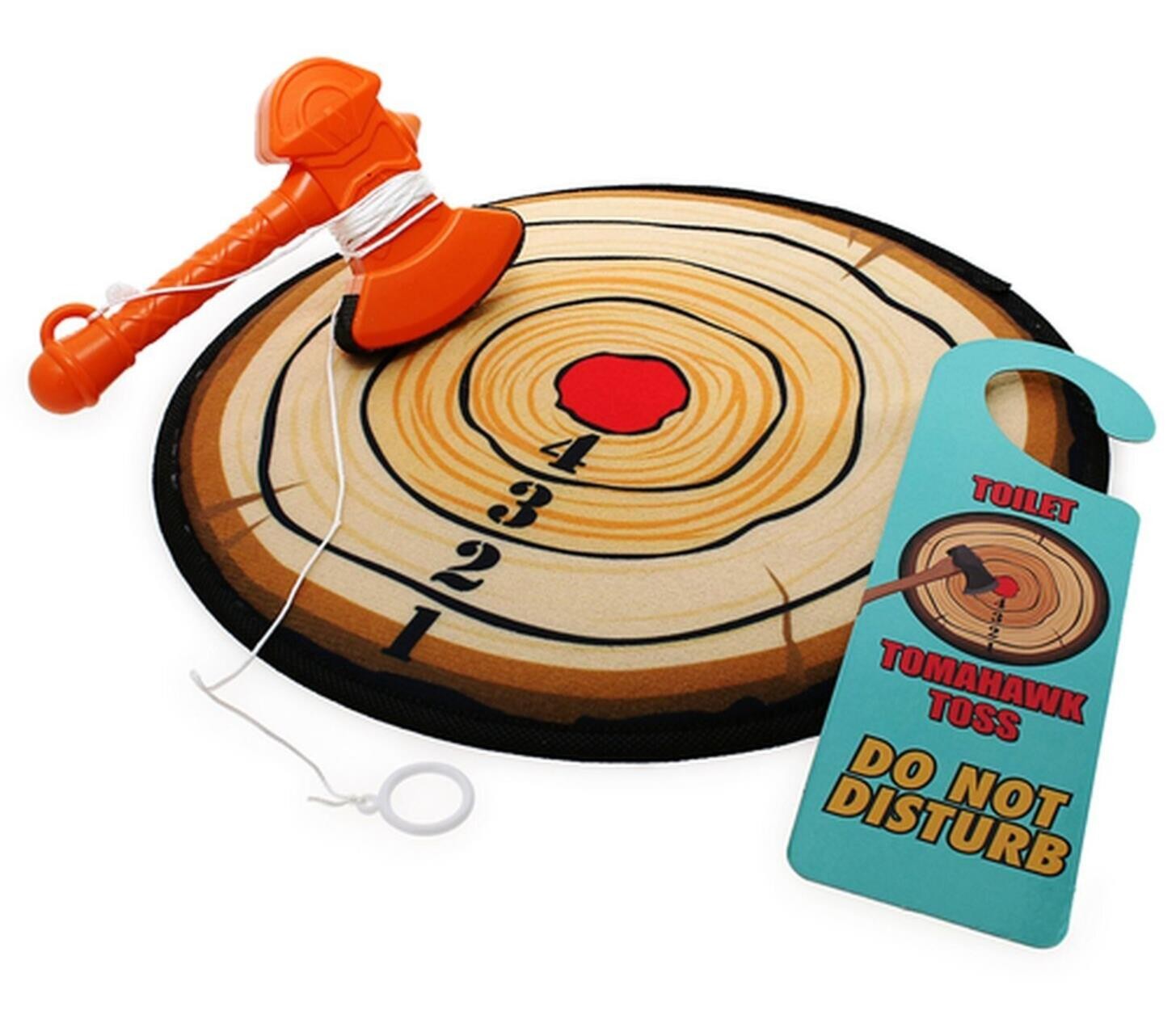 Toilet Potty Tomahawk Toss Game – Target Dartboard – Funny Gag Joke Gift Toy