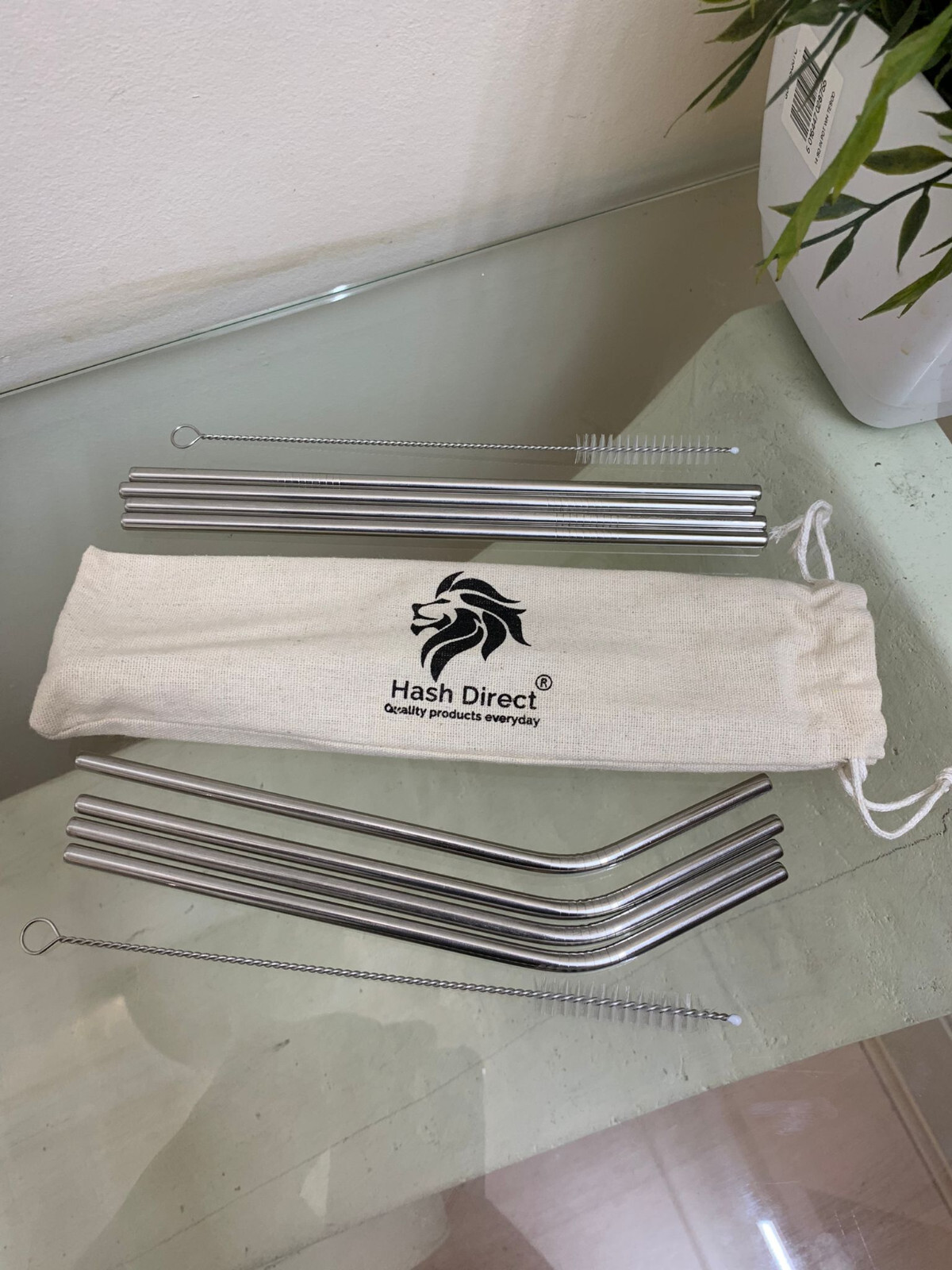 10 Ps Set Stainless Steel Eco Reusable Straws Stainless Steel Drinks Straw Party