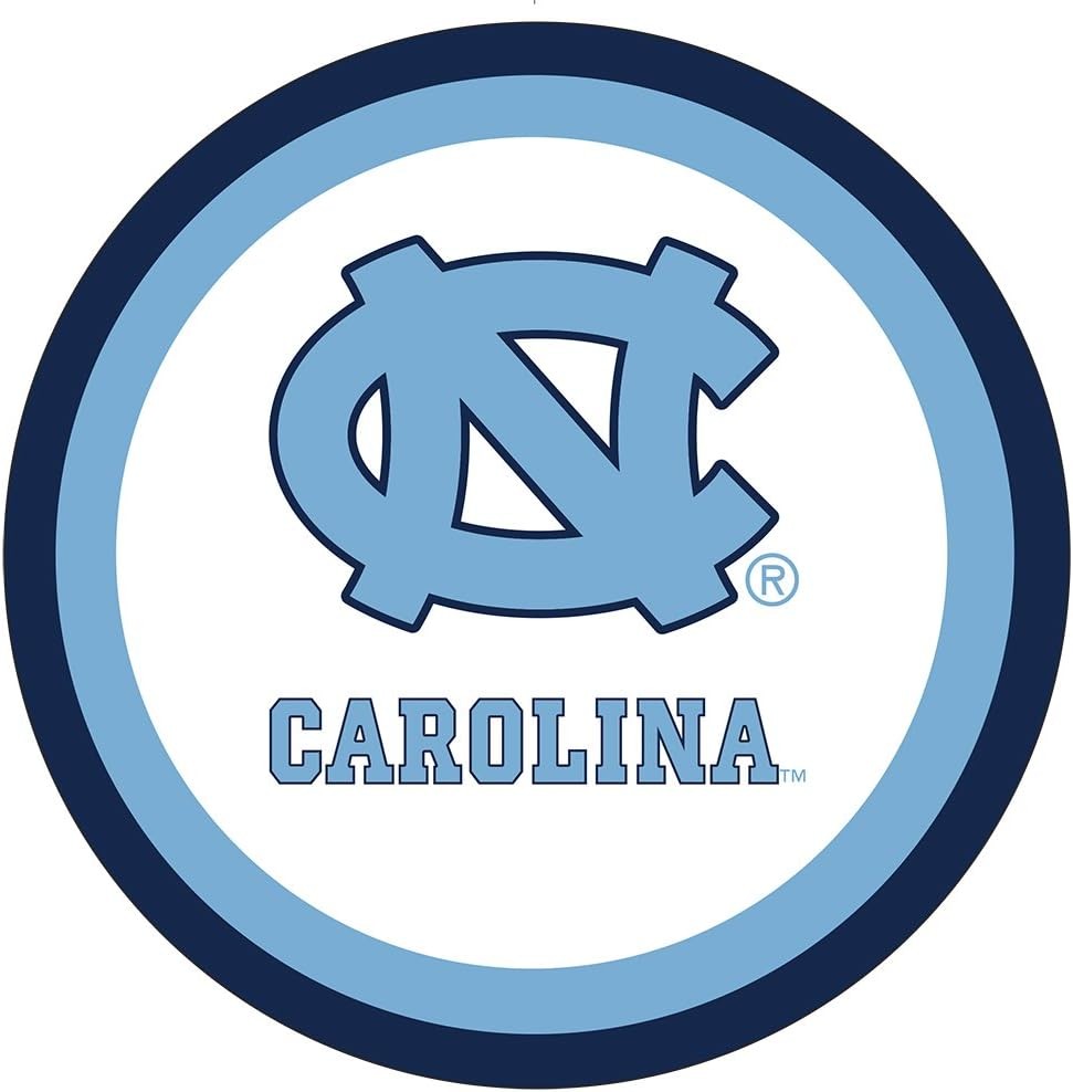 North Carolina Tar Heels NCAA College Sports Graduation Party 9″ Dinner Plates