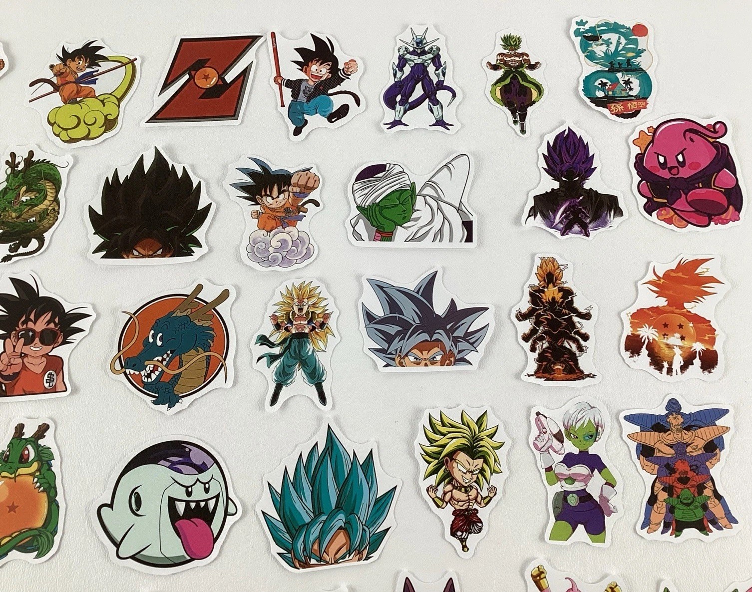 Dragon Ball Z Stickers 46 Lot Birthday Party Favors Medium Size Assorted