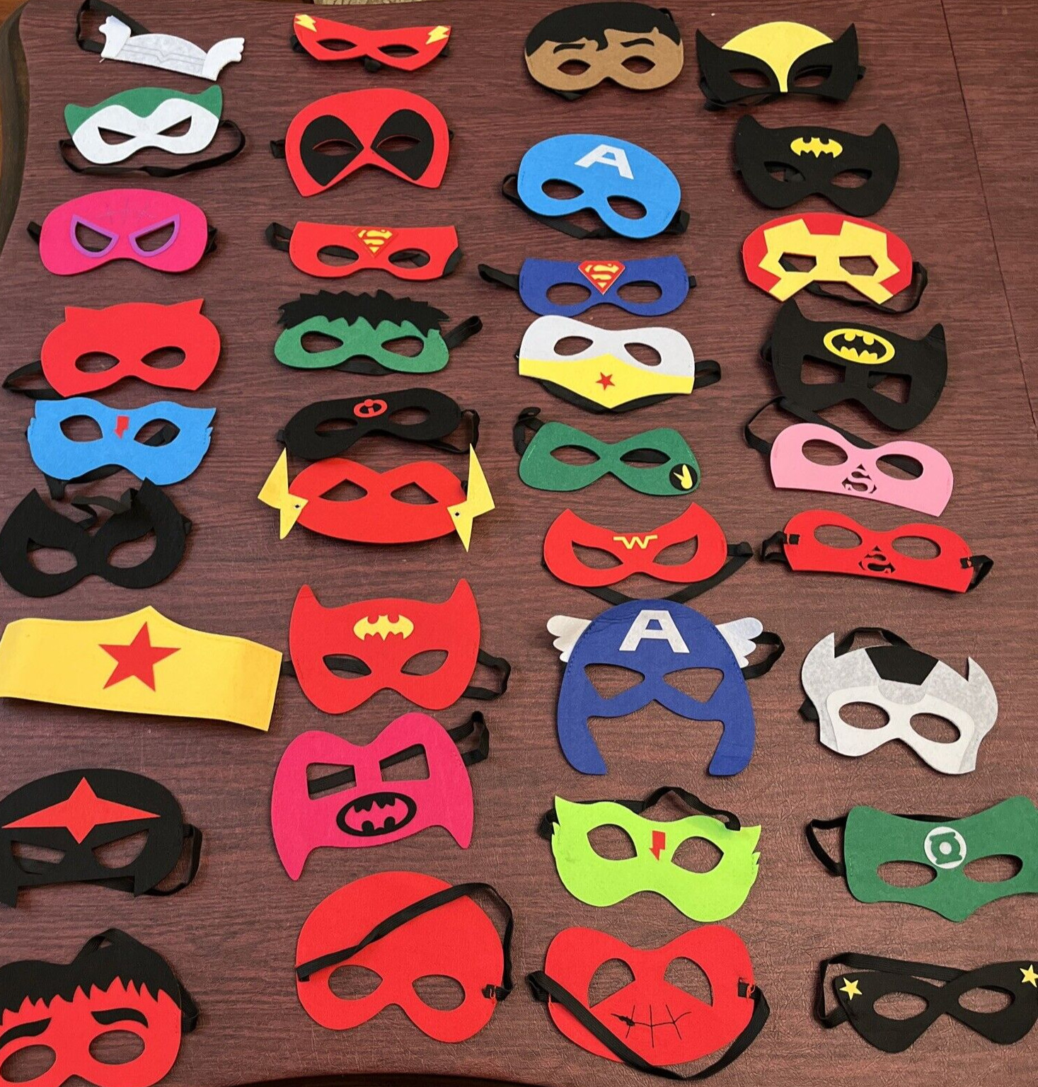 Superhero Masks Party Favors for Kids 36 Pcs Kids Super Hero Cosplay NEW