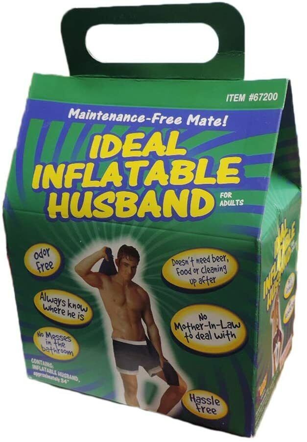 Inflatable Husband Bachelorette Party Gag Gift – Male Boyfriend Blow Up Toy Doll
