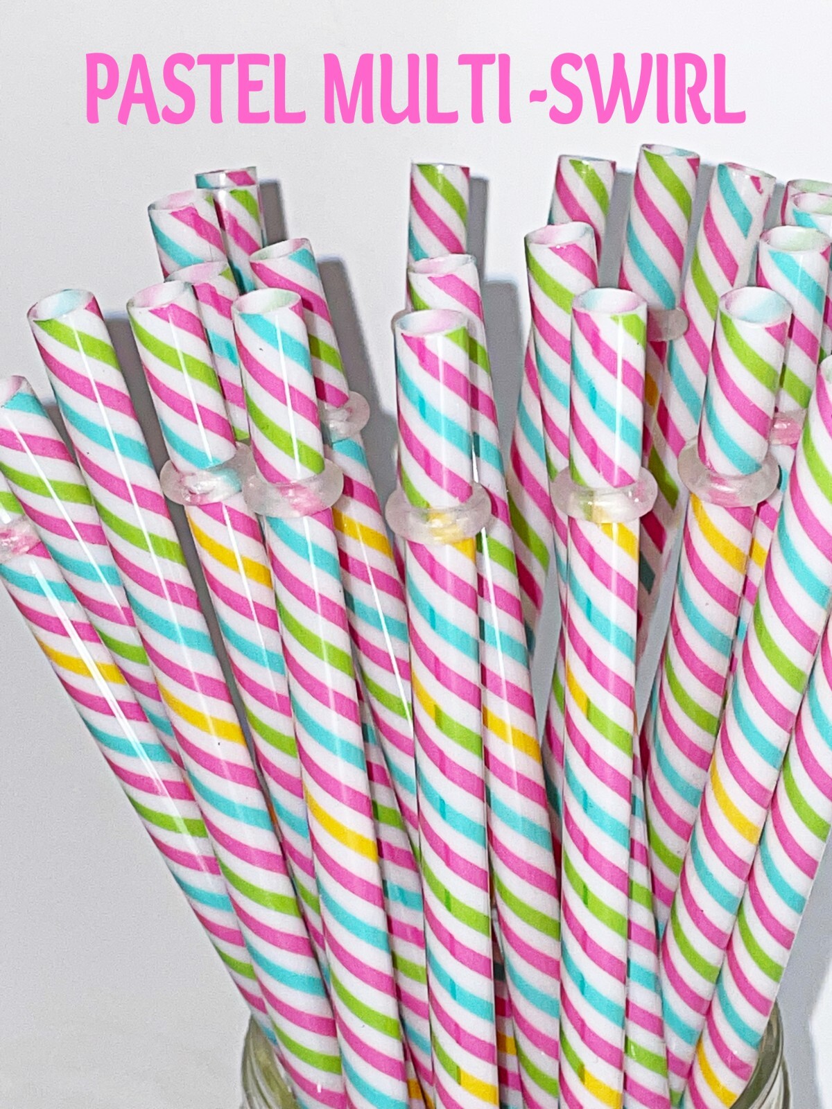 PATTERNED STRAWS, Dots, Checks, Flowers, Chevron, Fruit, Reusable, BPA Free