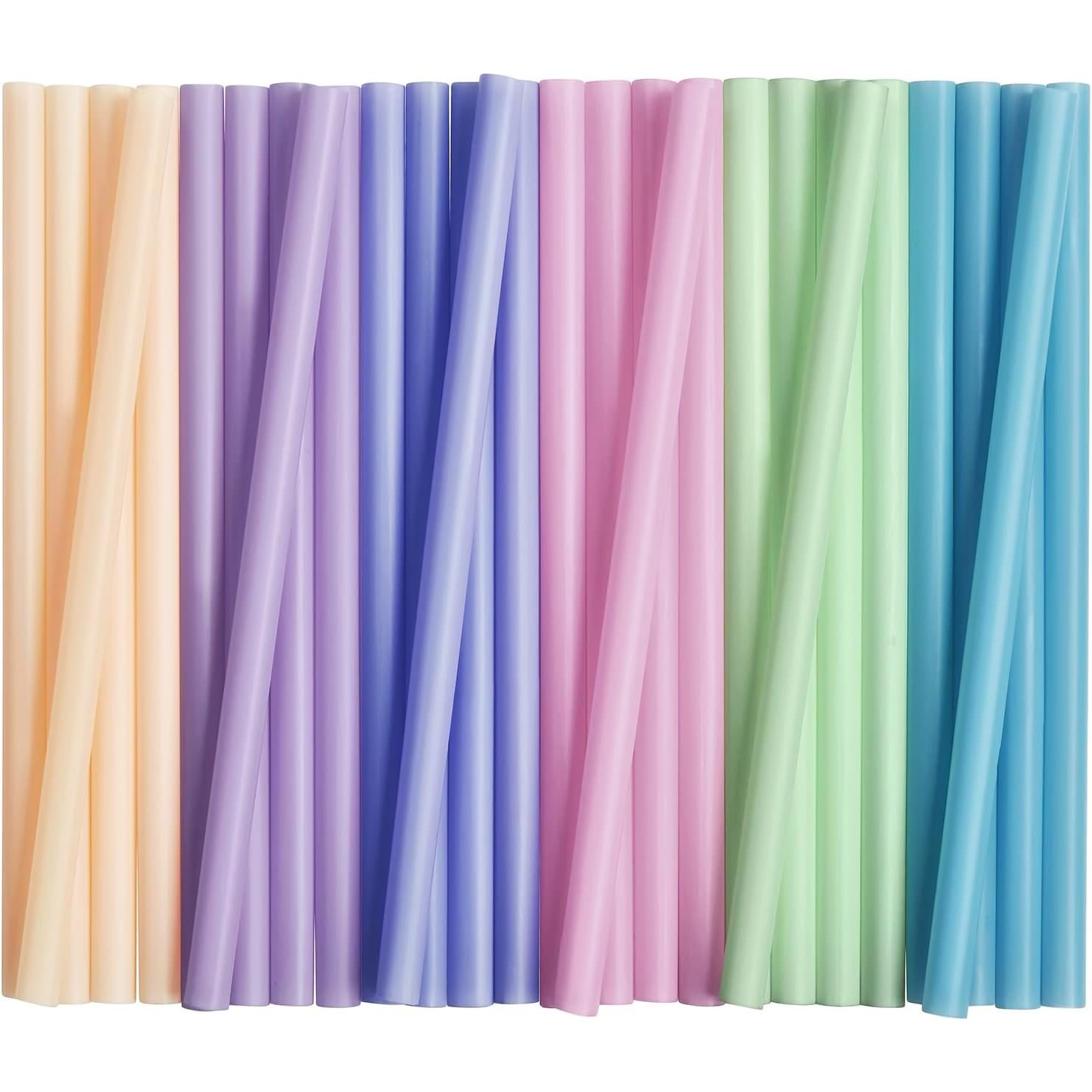 Jumbo Plastic Boba Straws, 1/2″ Extra Wide Disposable Smoothie Straws