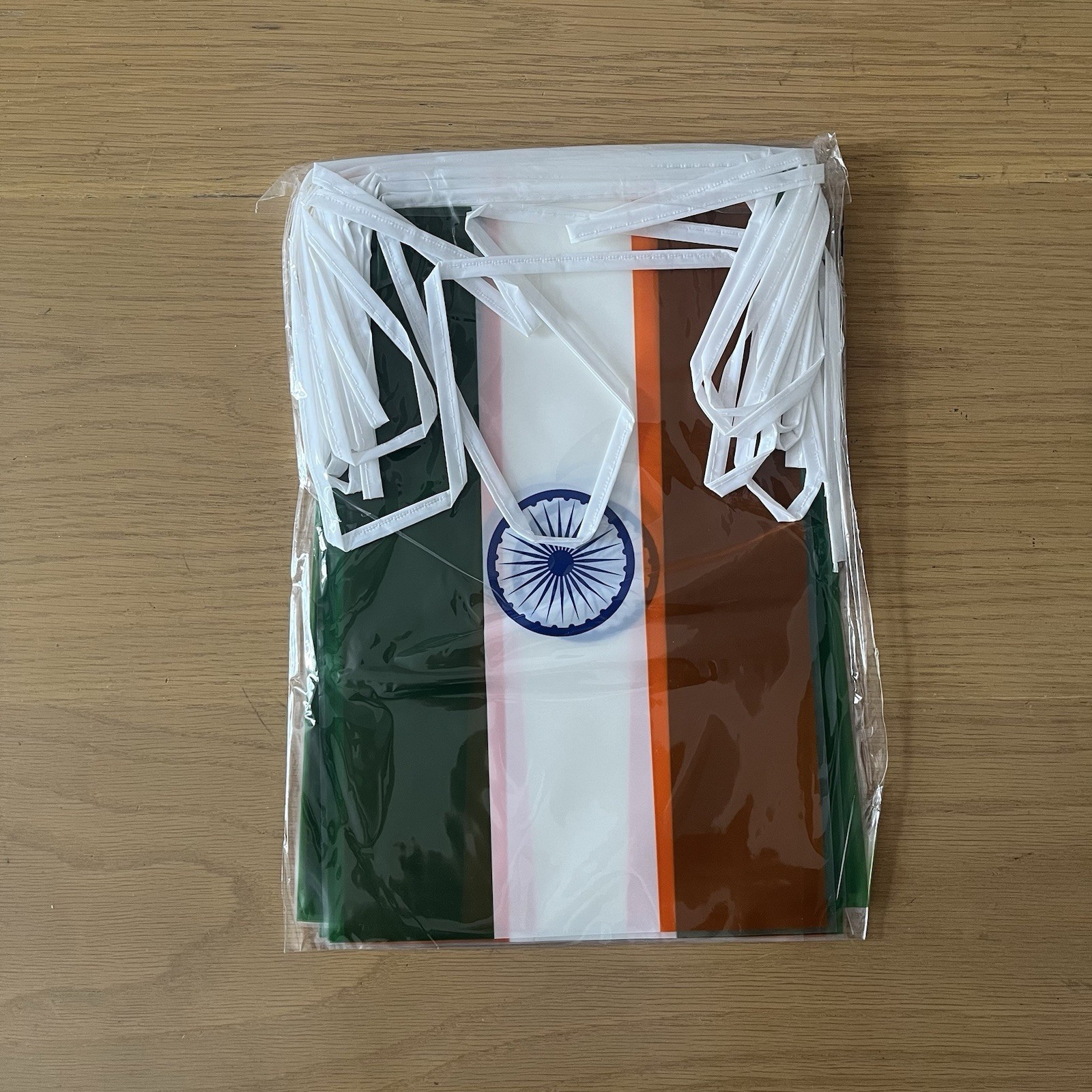 India Flag Bunting 10m 20 Flags Waterproof Outdoor Indoor Party Event Decoration