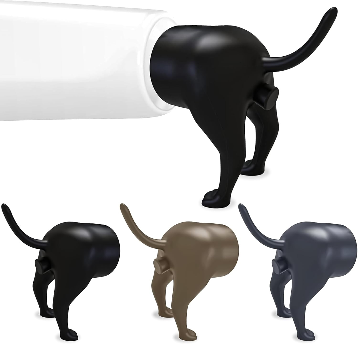 Gag Gifts – White Elephant Gifts, 3Pcs Pooping Dog B*Tt Toothpaste Topper, Funny