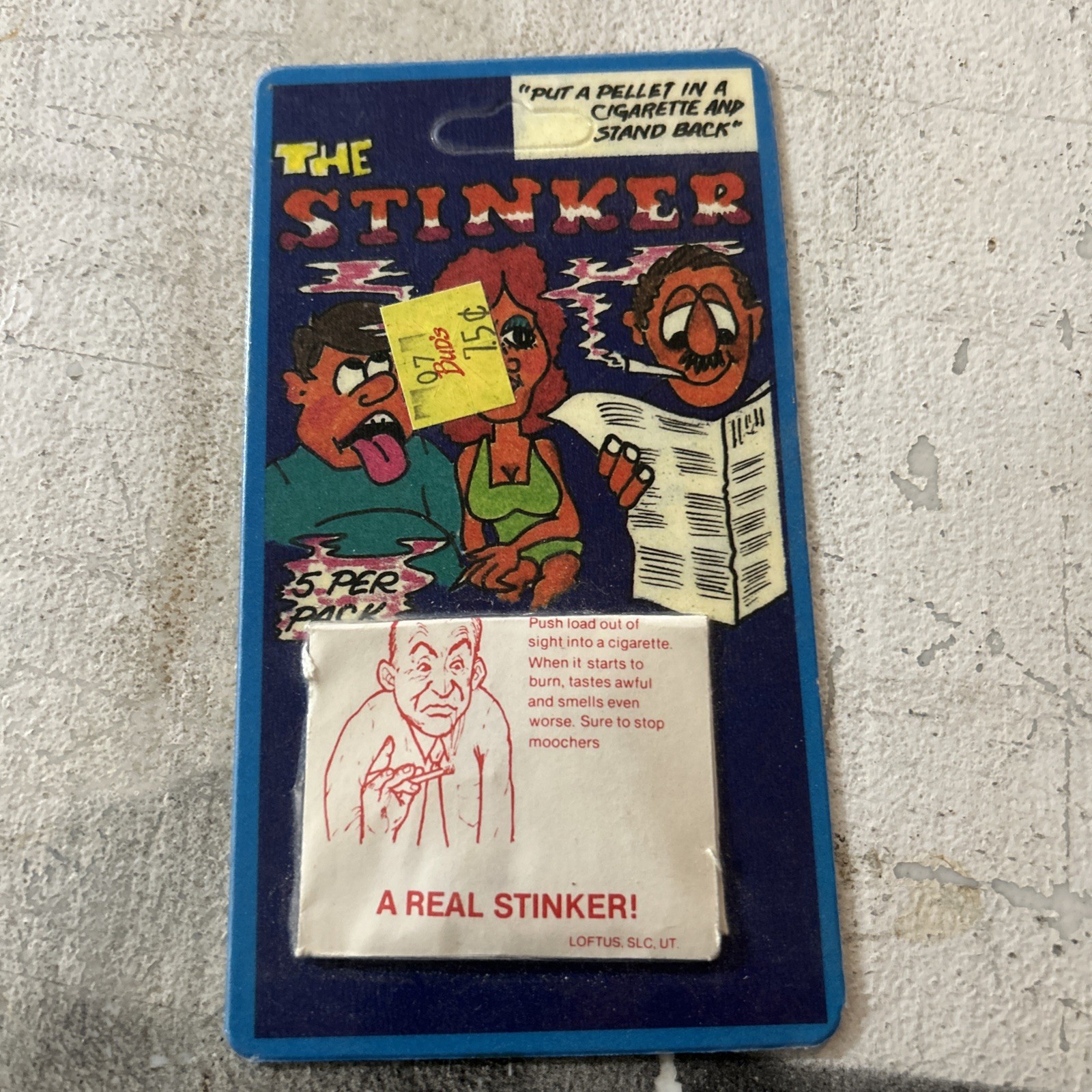 RARE 1984 ORIGINAL STINK LOADS NEW ON CARD CA. NOVELTIES VERY HARD TO FIND