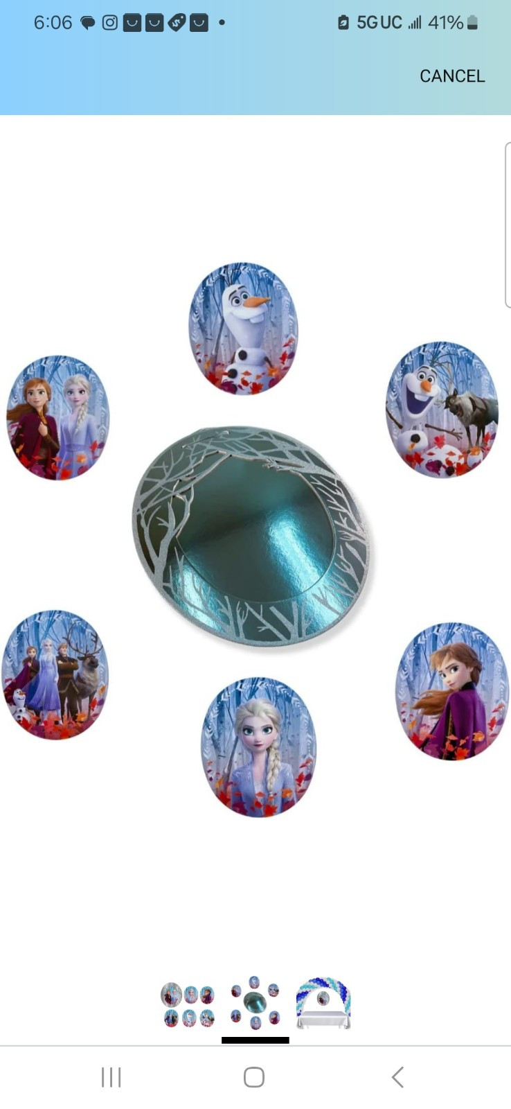 Frozen 2 Frame and Cutout Decorating Kit