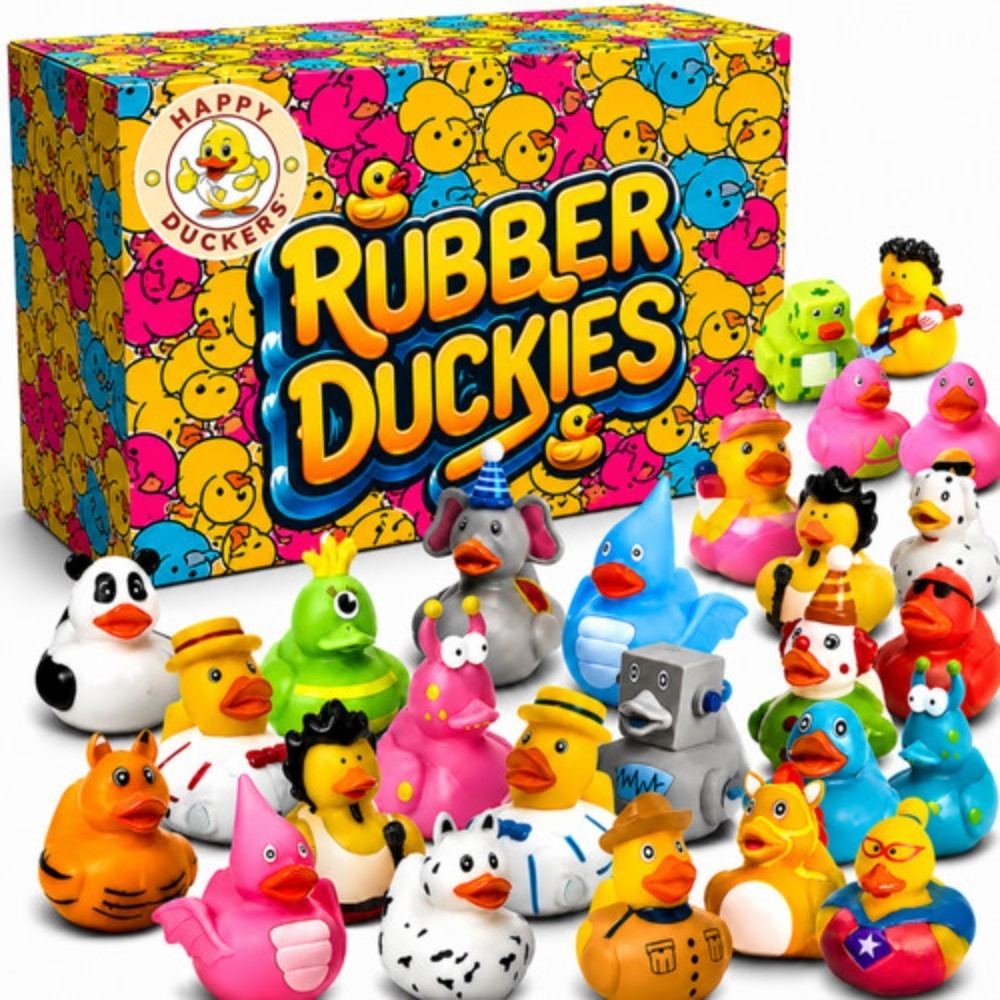 50 PCS Jeep Rubber Ducks in Bulk Assorted Duckies for Ducking Cruise Ducks Small