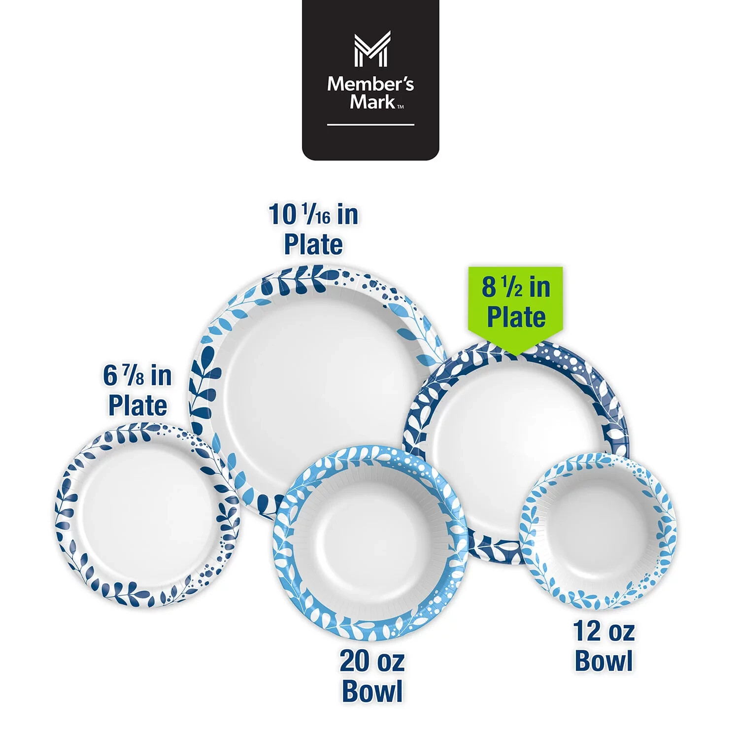 Member’s Mark Ultra Lunch Paper Plates (8.5″, 300 ct.) Great Price