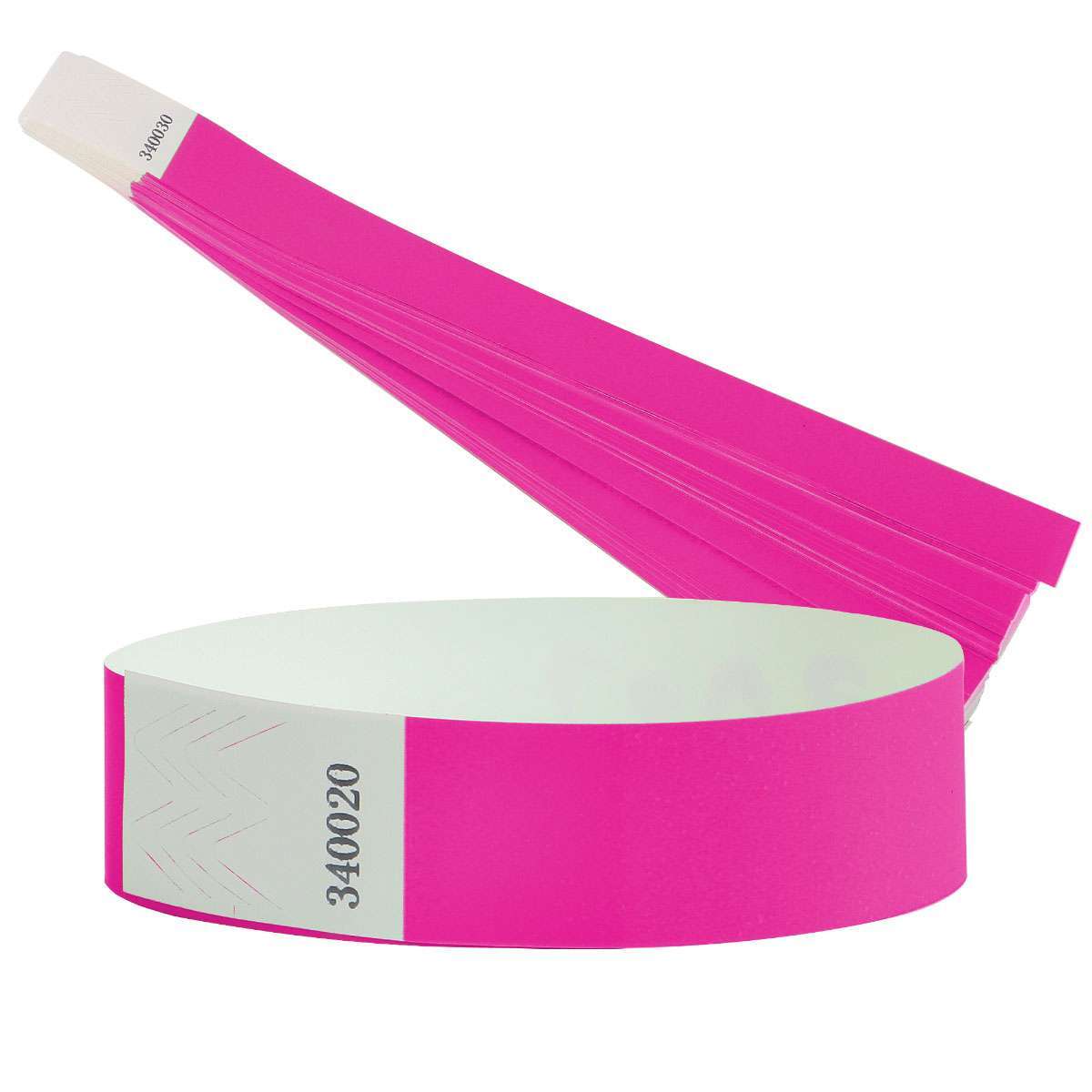 100Pcs Waterproof Hand Bands Neon Wrist Bands for Events Concert Adhesive