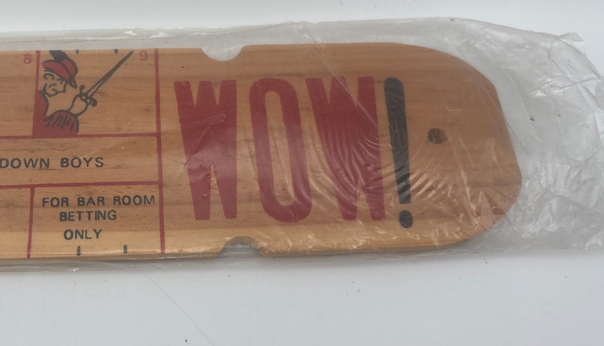 Vintage Peter Meter Wooden Wood Ruler Gag Gift Novelty Sex Funny Joke Humor…