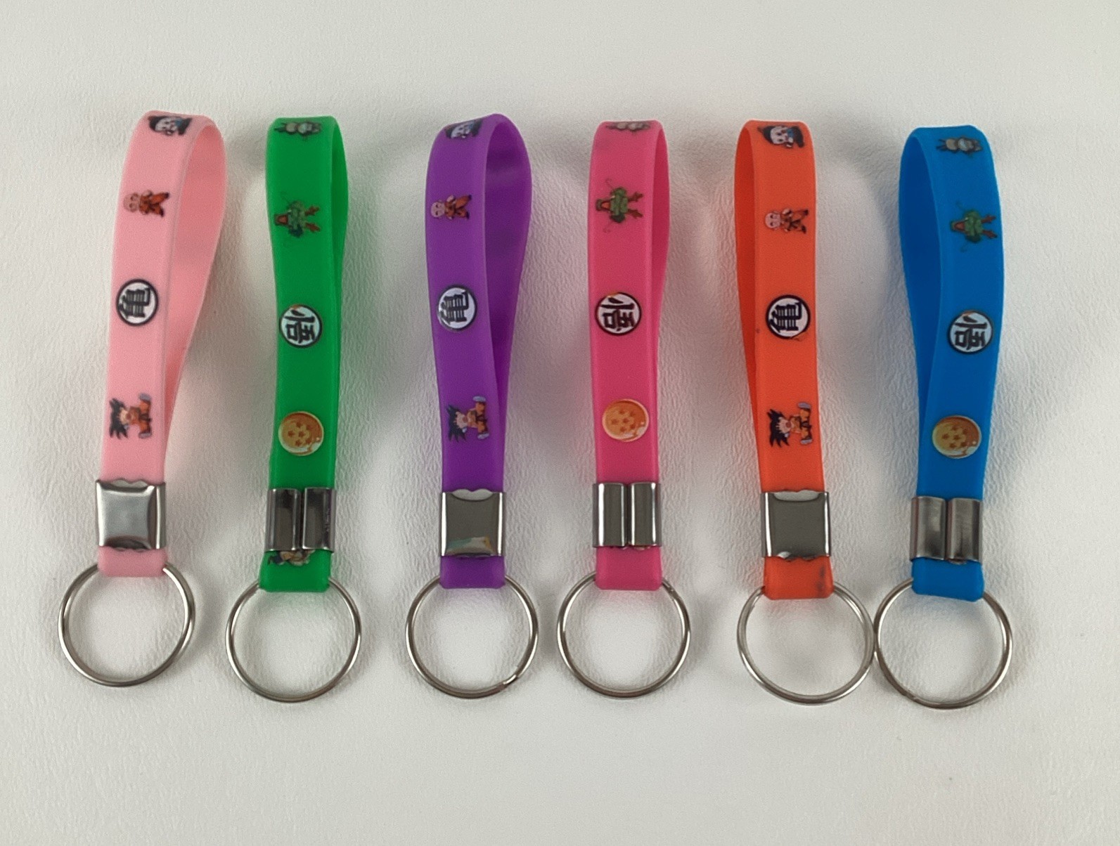Dragon Ball Z Party Favors Lot 12 Bracelets Keychains Multicolor New