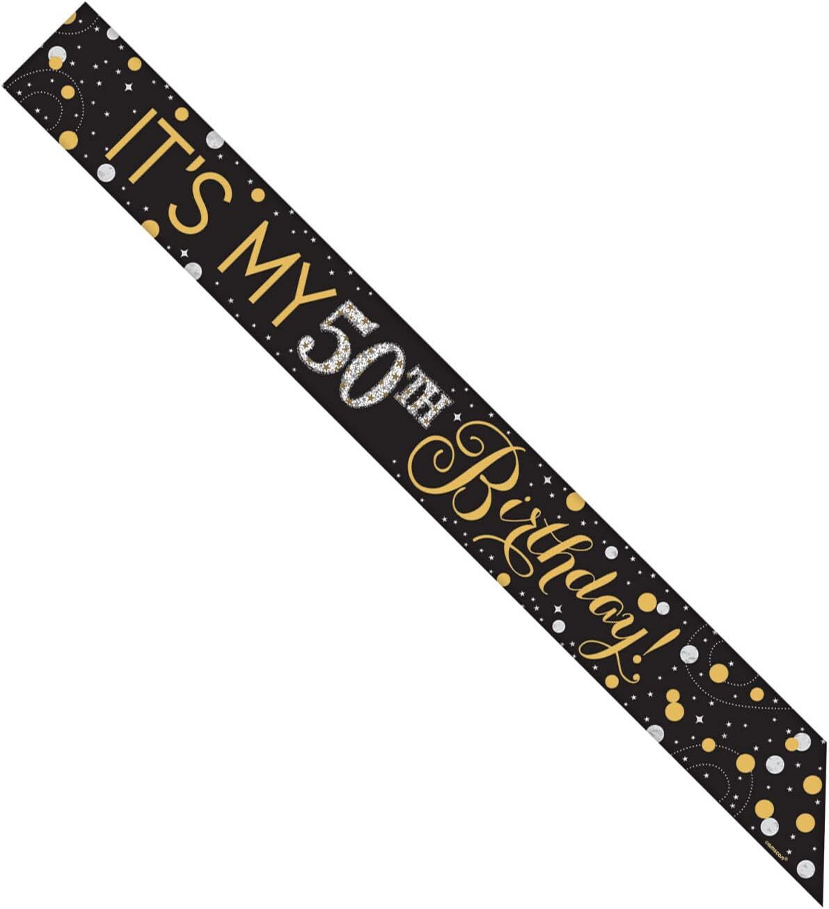 Sparkling Celebration Over the Hill Birthday Party Favor Add-An-Age Foil Sash