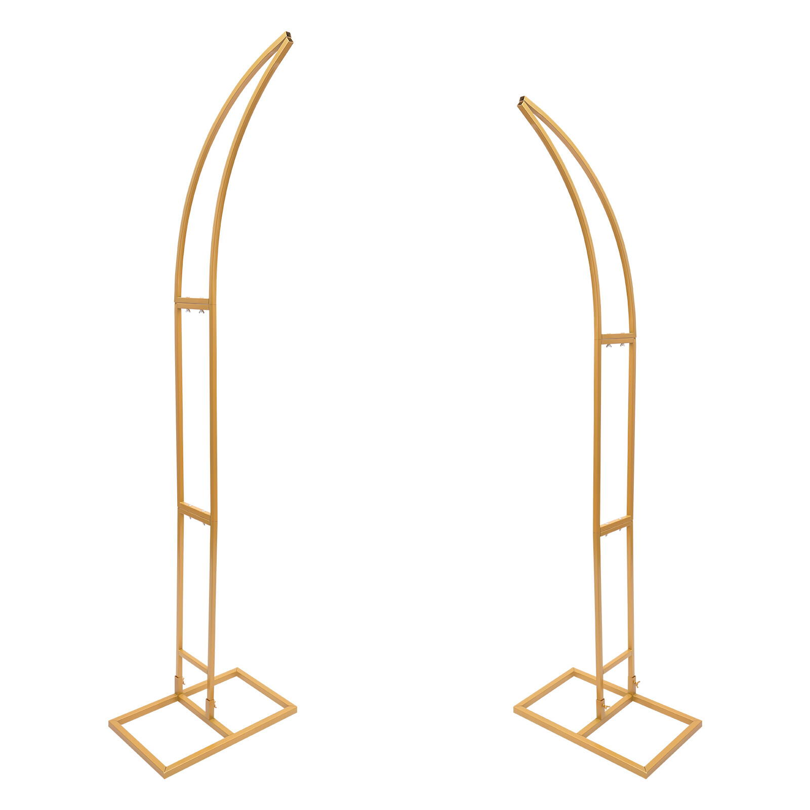 2Pcs Metal Wedding Arch Backdrop Flower Stand Balloon Stand Party Event Decor